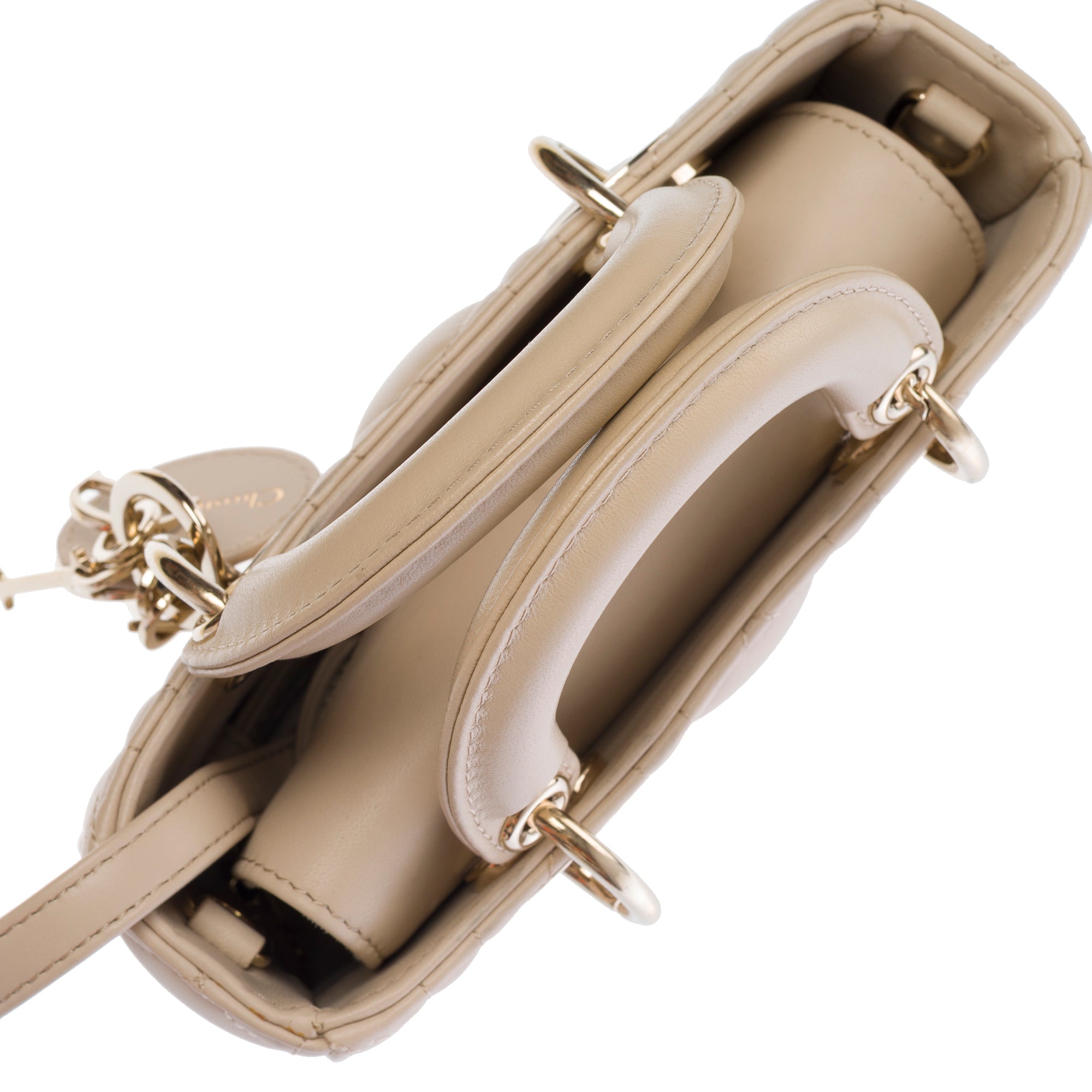 Sac DIOR Lady D-Joy en Cuir Beige - 103537