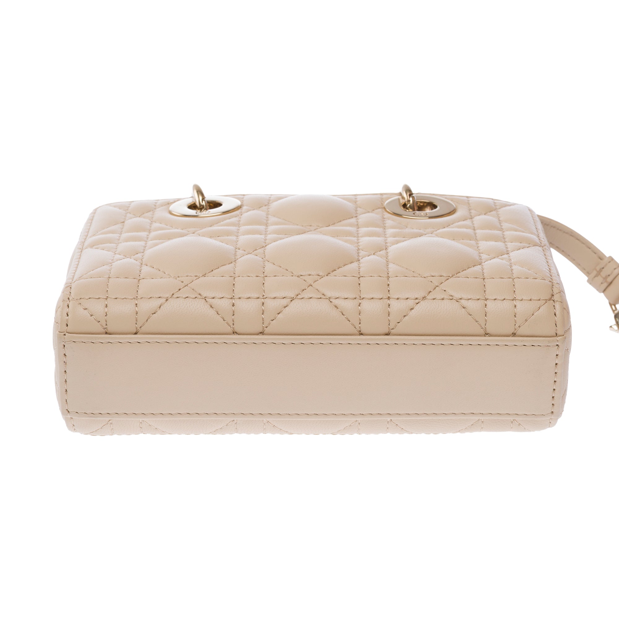 Sac DIOR Lady D-Joy en Cuir Beige - 103537
