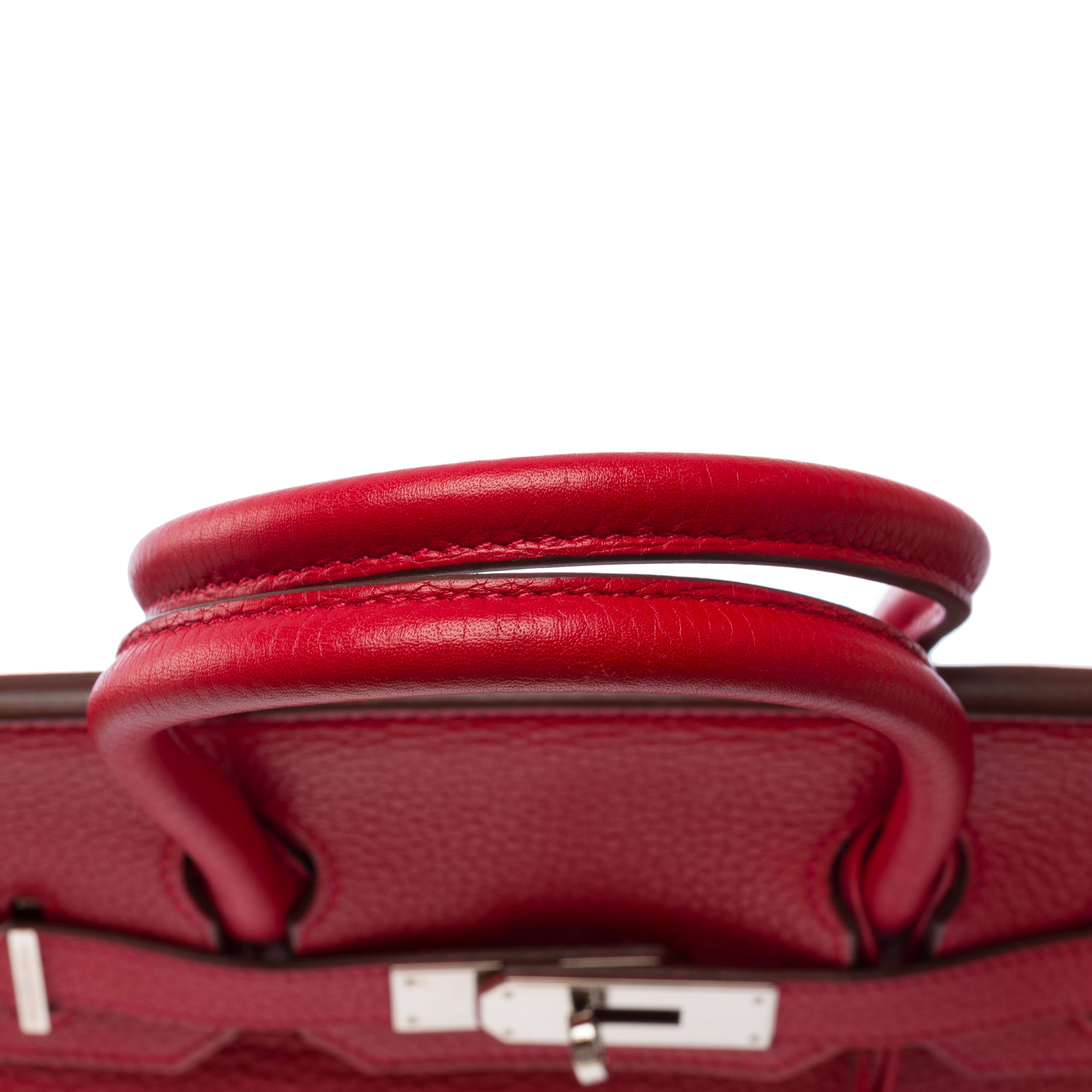 Sac HERMES Birkin 30 en Cuir Rouge - 103556
