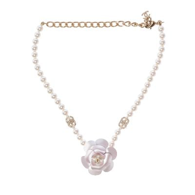 Bijoux CHANEL Camelia en Perle Blanc - 103517