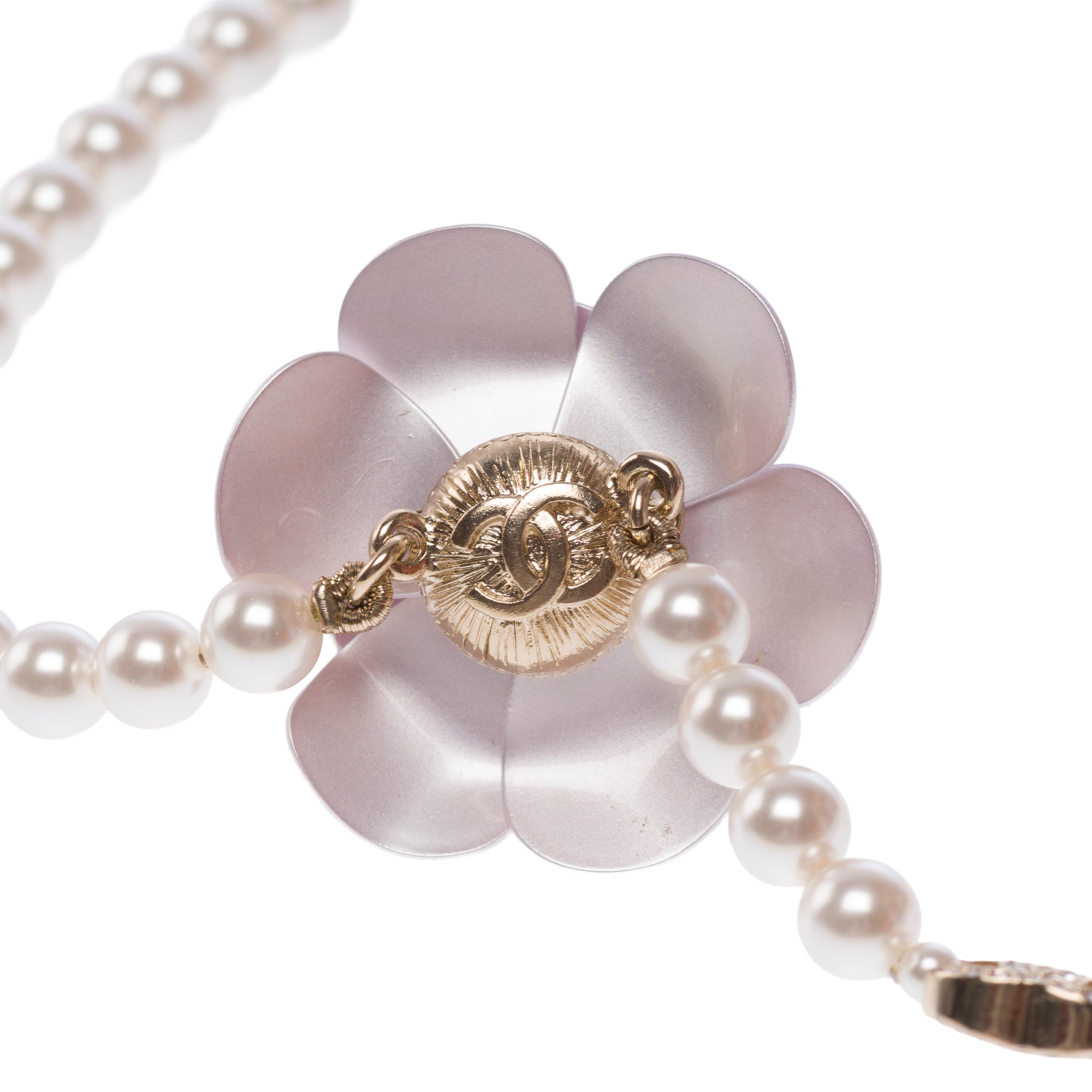 Bijoux CHANEL Camelia en Perle Blanc - 103517