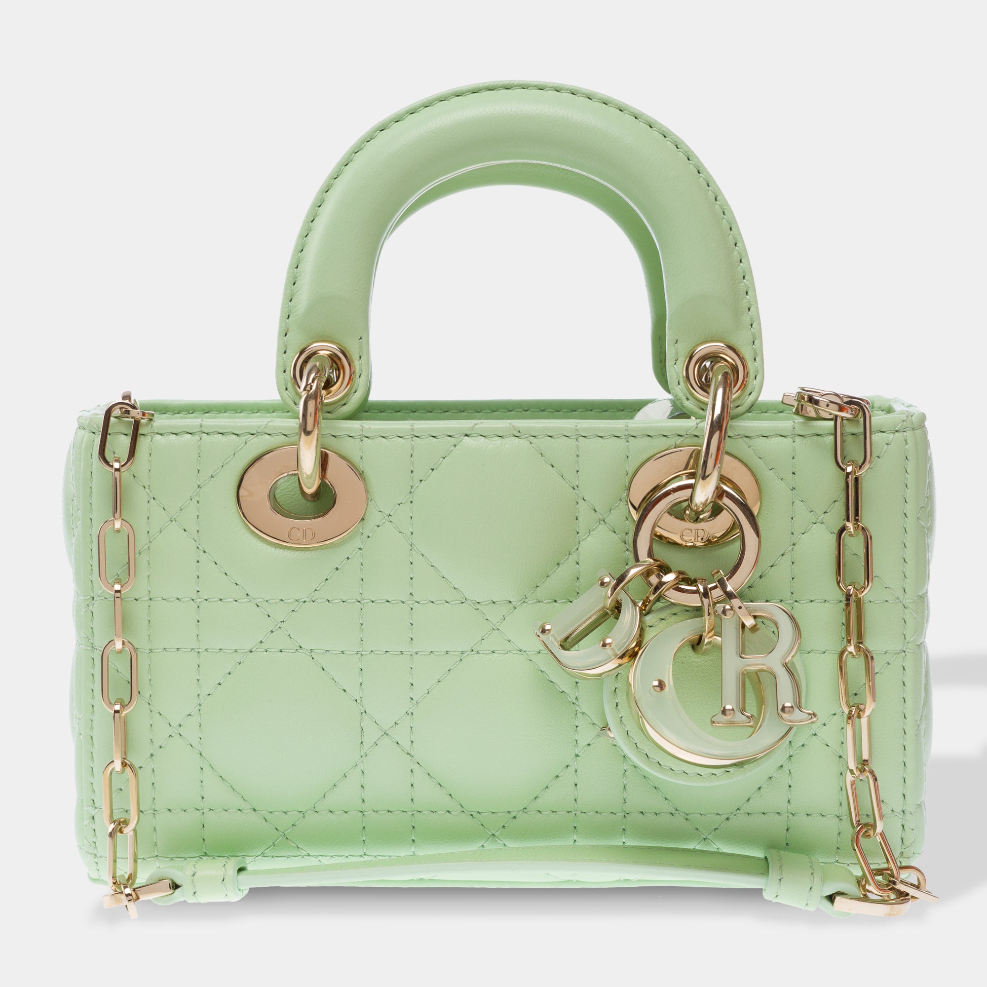 Sac DIOR Lady Dior en Cuir Vert - 103539