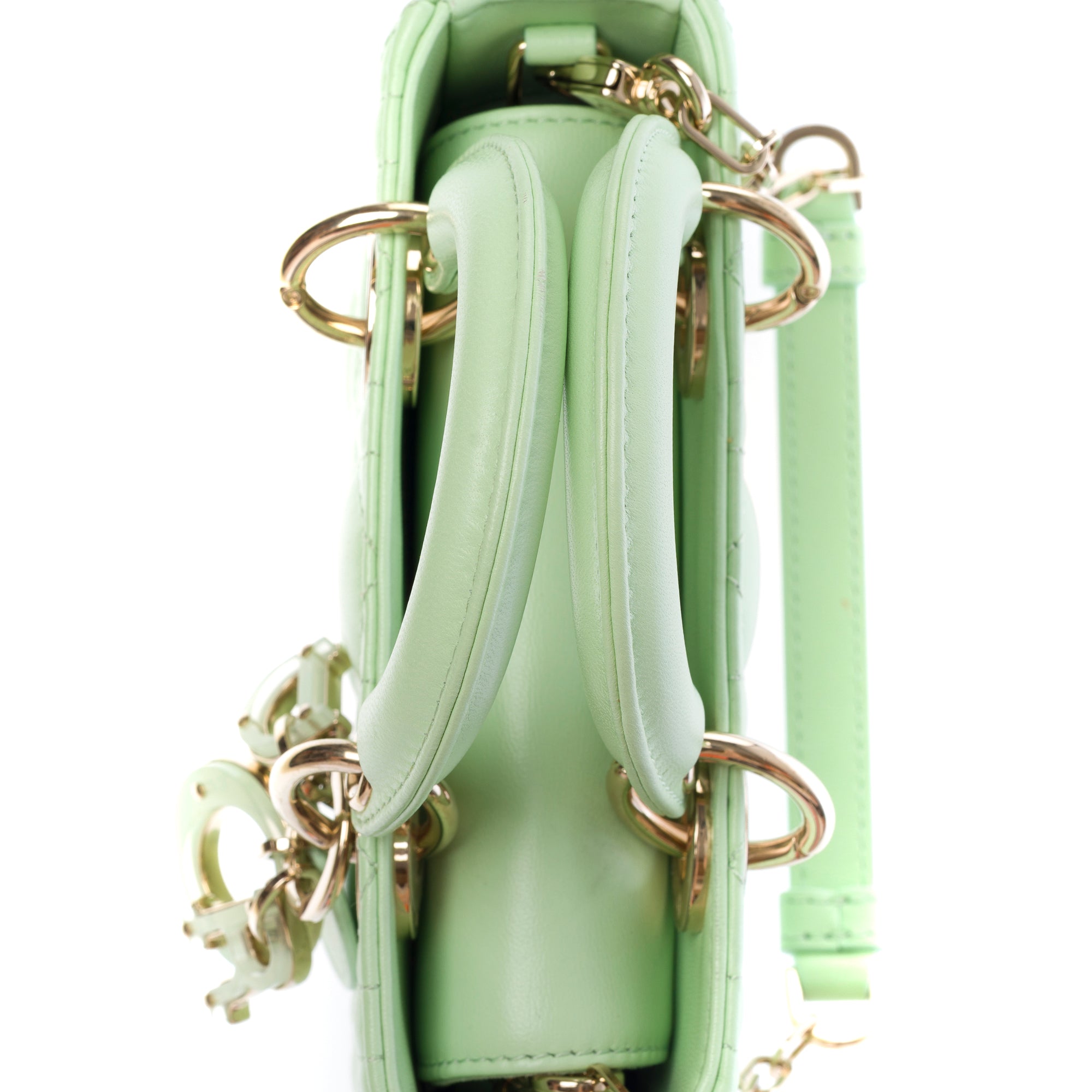 Sac DIOR Lady Dior en Cuir Vert - 103539