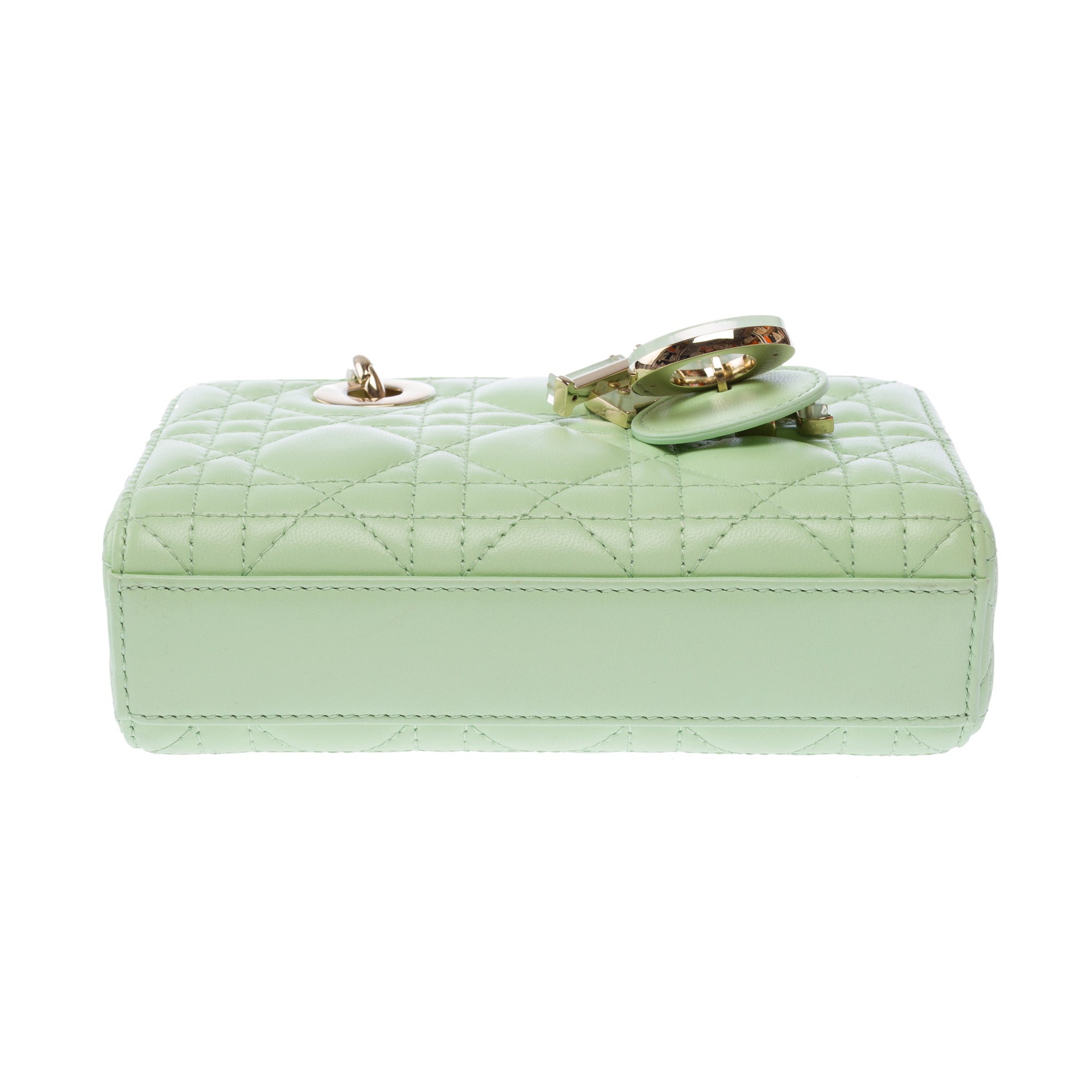 Sac DIOR Lady Dior en Cuir Vert - 103539