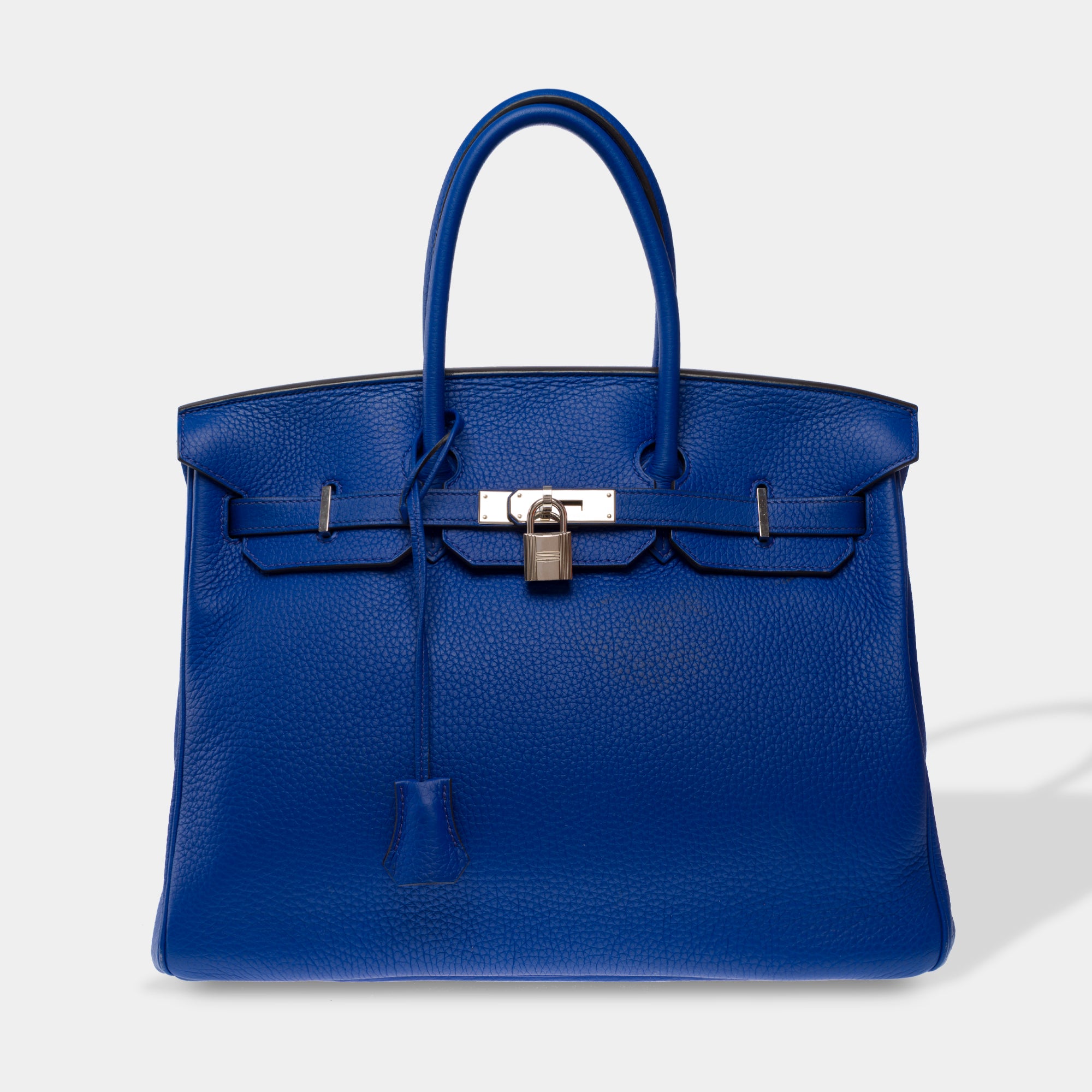 Sac HERMES Birkin 35 en Cuir Bleu - 103551