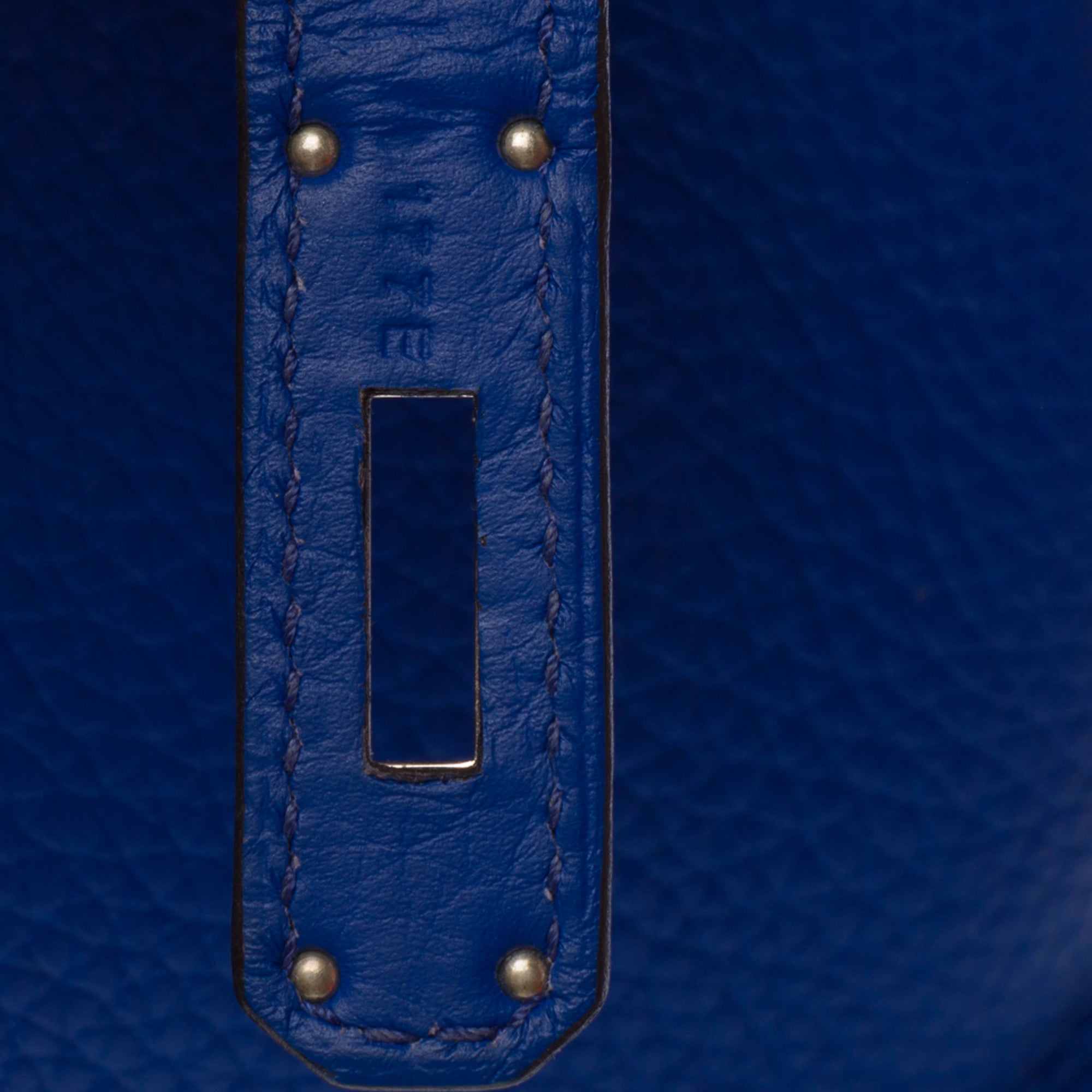Sac HERMES Birkin 35 en Cuir Bleu - 103551
