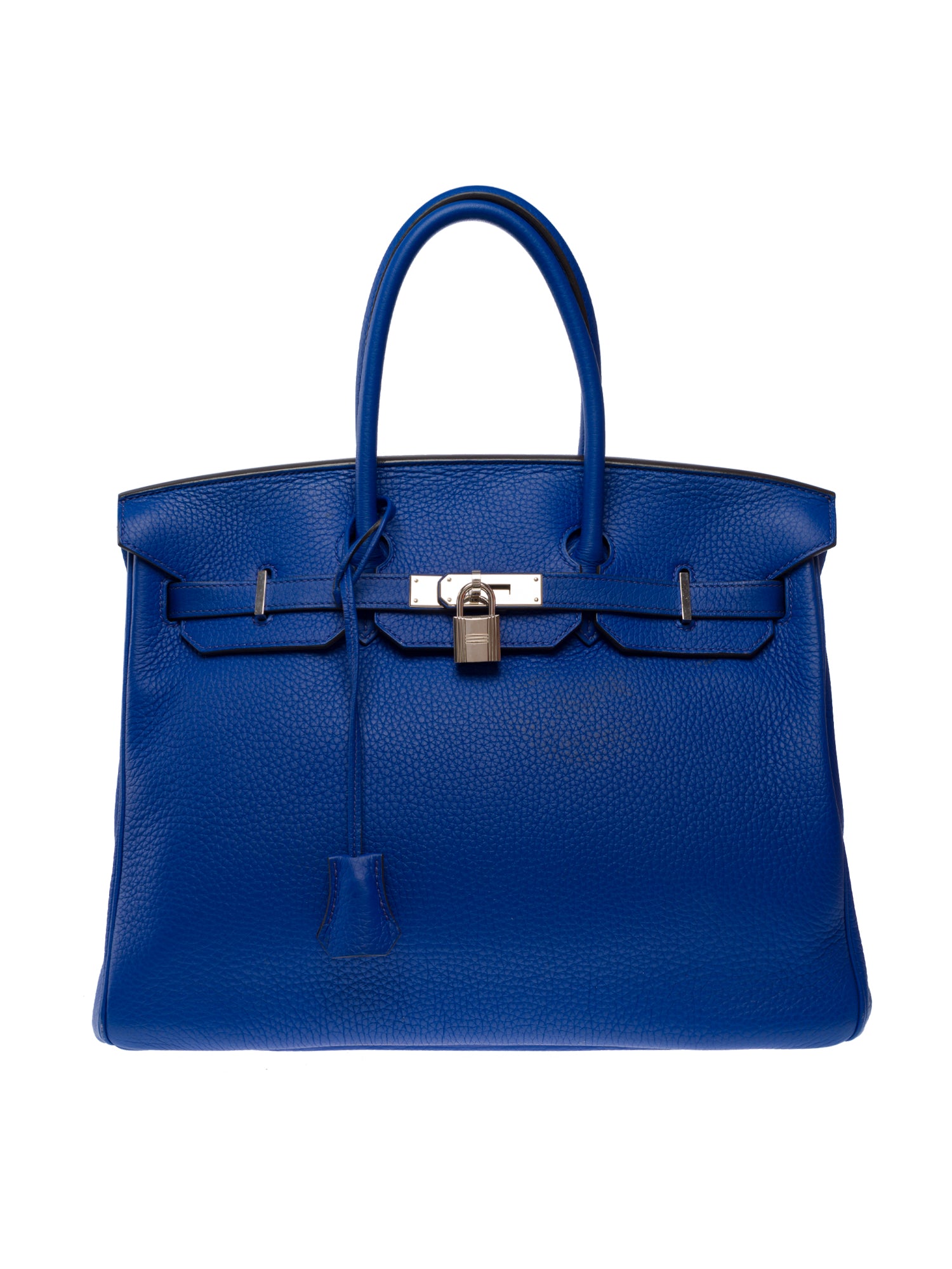 Sac HERMES Birkin 35 en Cuir Bleu - 103551