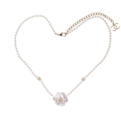 Bijoux CHANEL Camelia en Perle Blanc - 103518