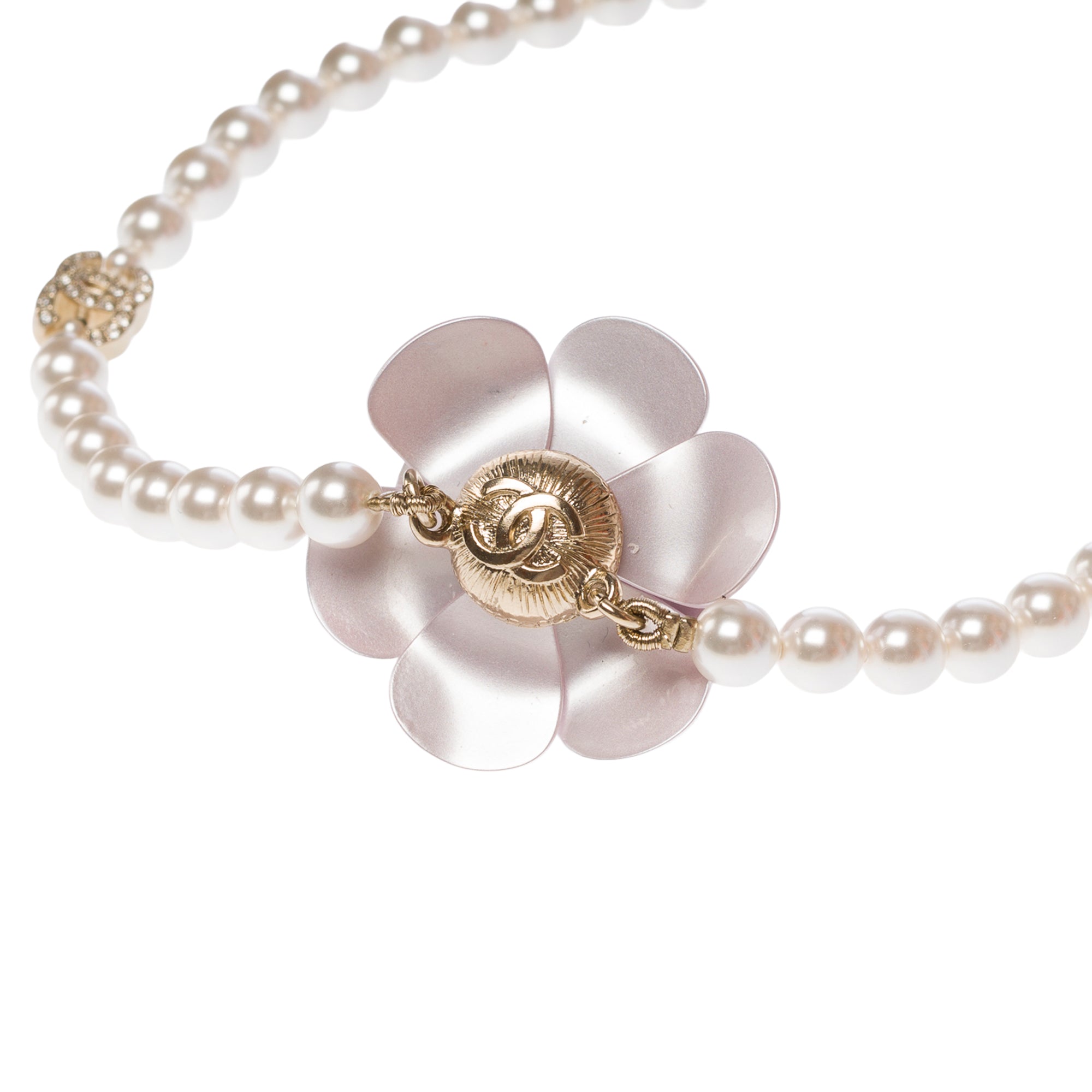 Bijoux CHANEL Camelia en Perle Blanc - 103518