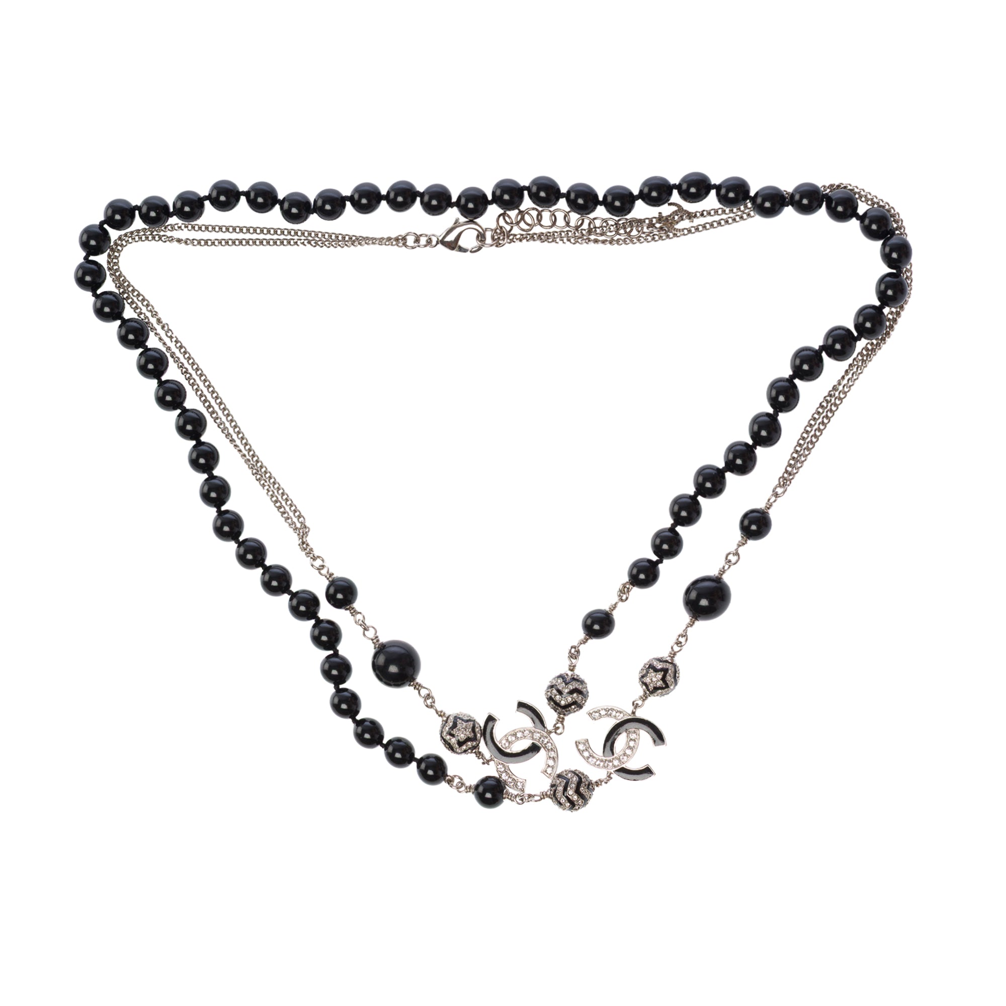 Bijoux CHANEL CC en Perle Noir - 103520