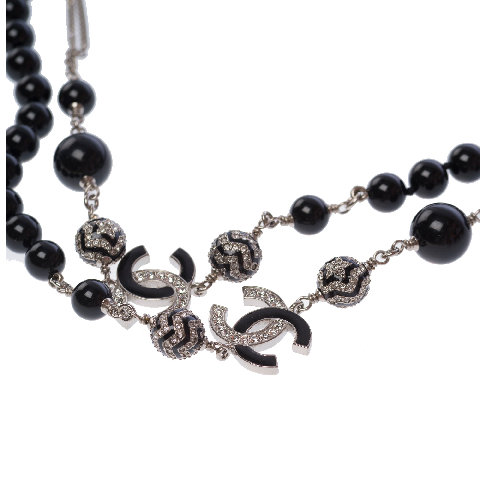 Bijoux CHANEL CC en Perle Noir - 103520