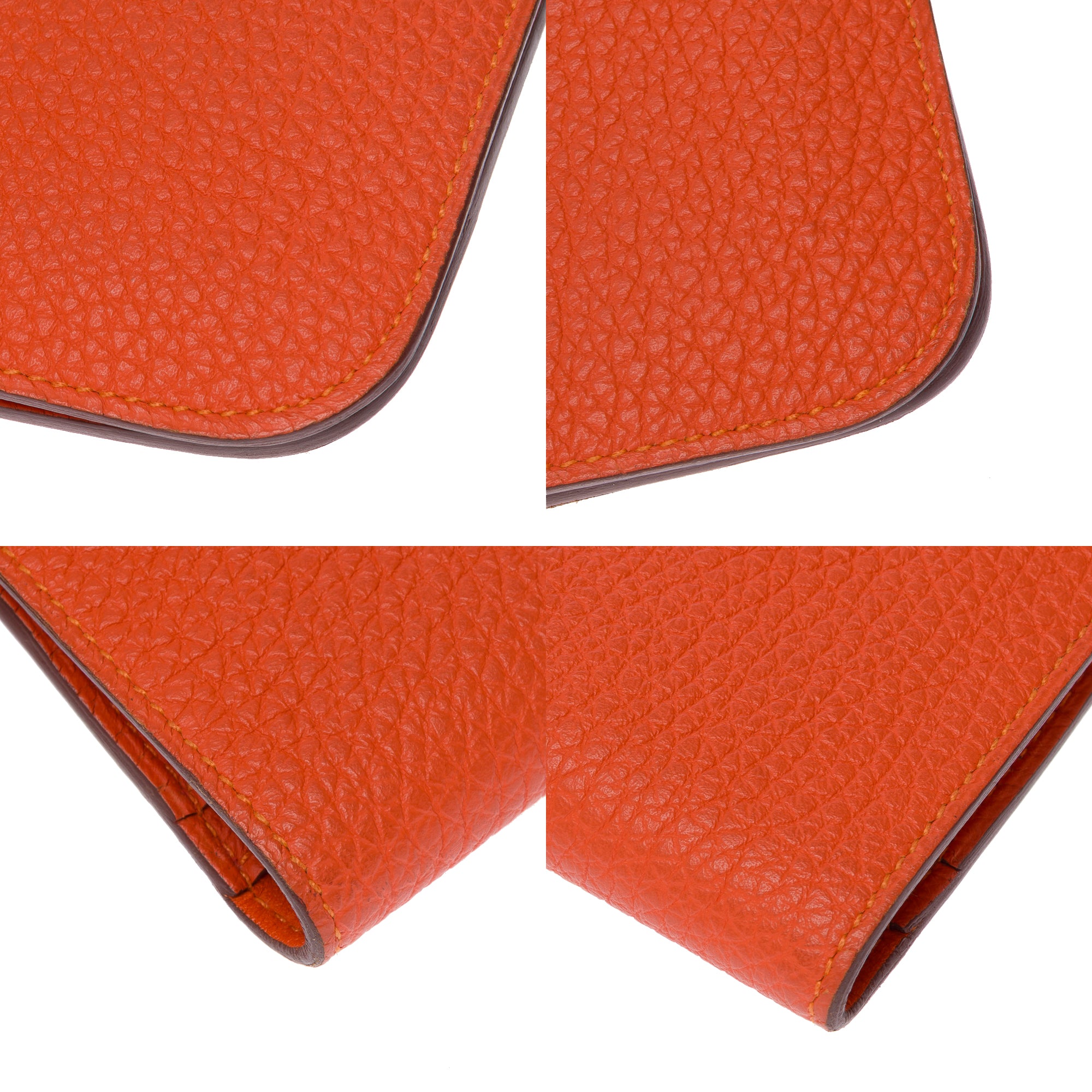 Accessoire HERMES Dogon en Cuir Orange - 103546