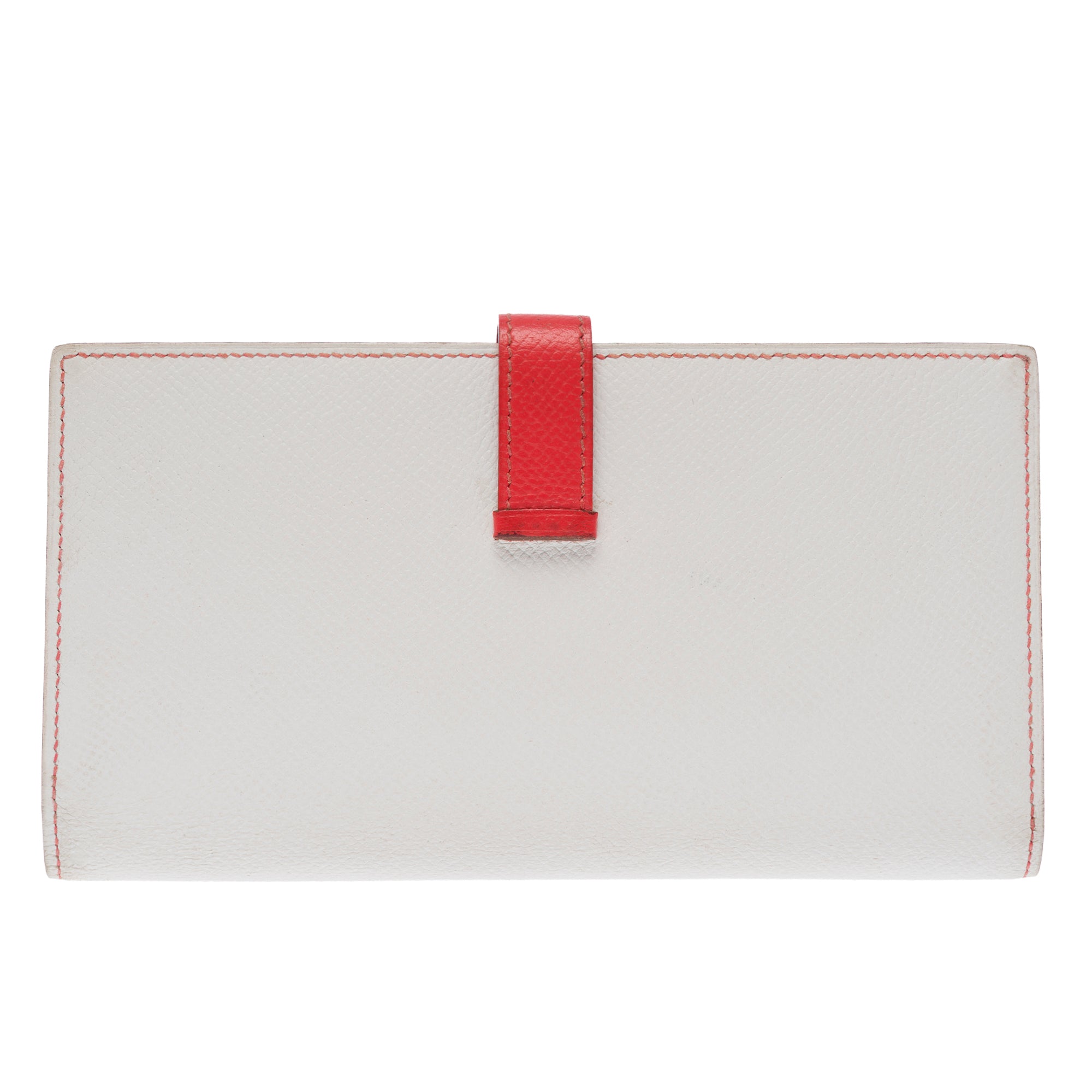 Accessoire HERMES Bearn en Cuir Blanc - 103545
