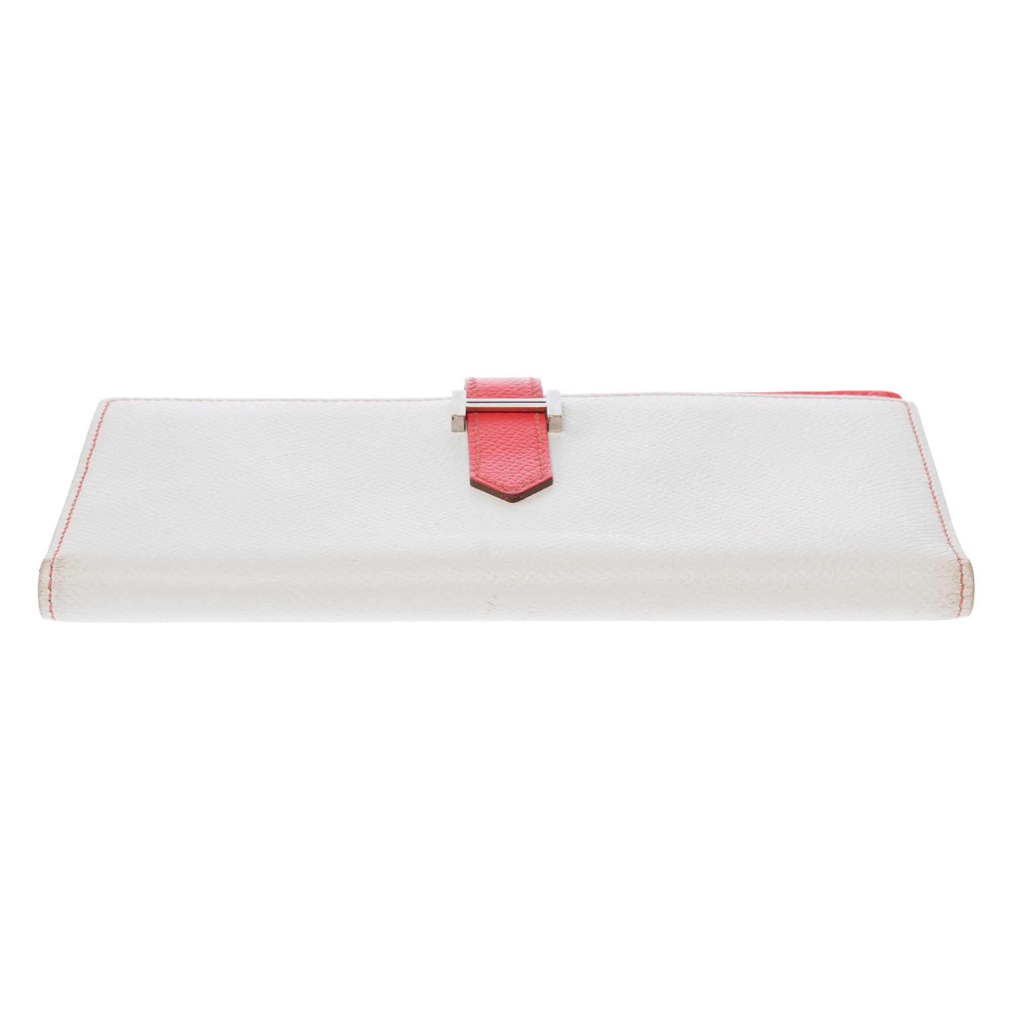 Accessoire HERMES Bearn en Cuir Blanc - 103545