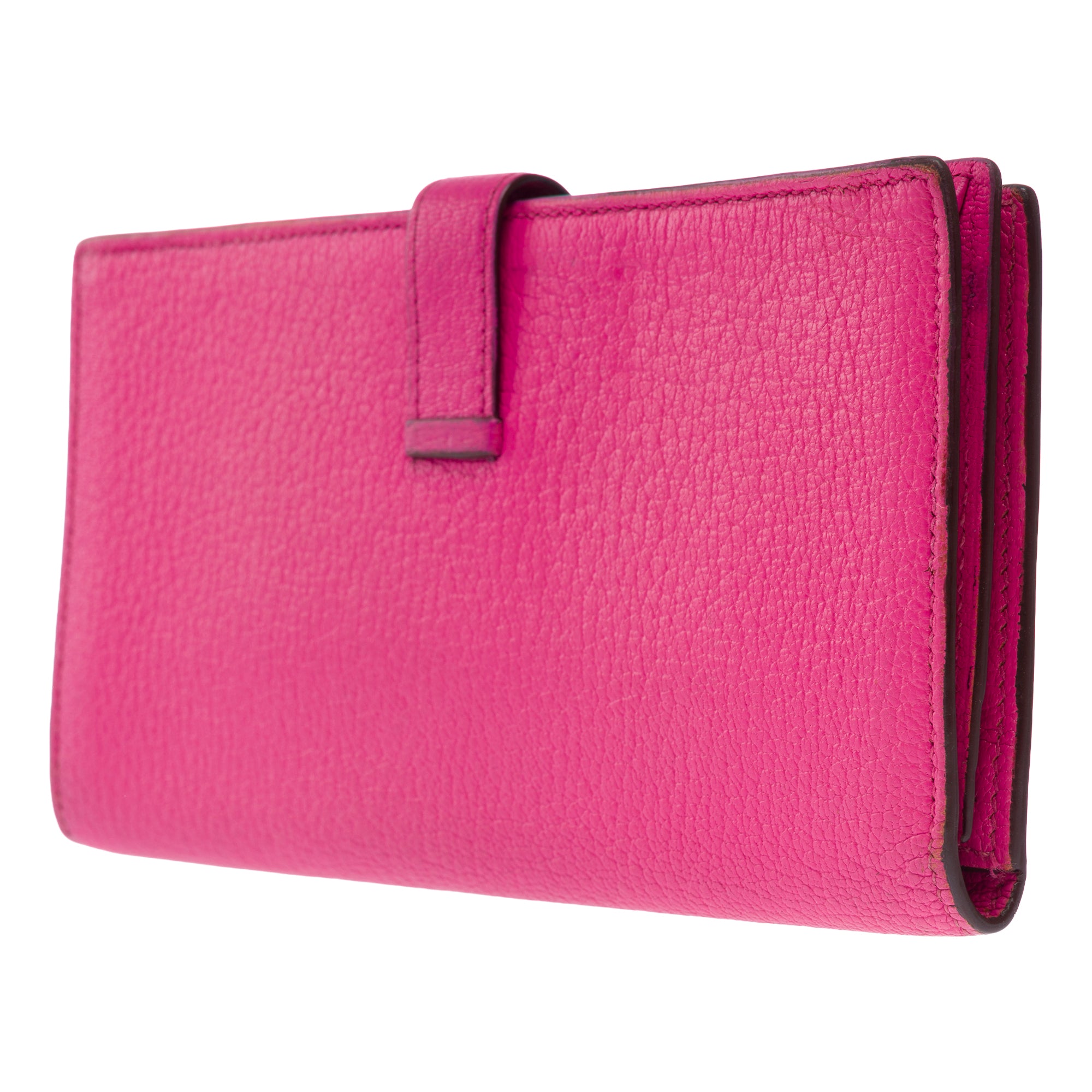 Accessoire HERMES Bearn en Cuir Rose - 103547