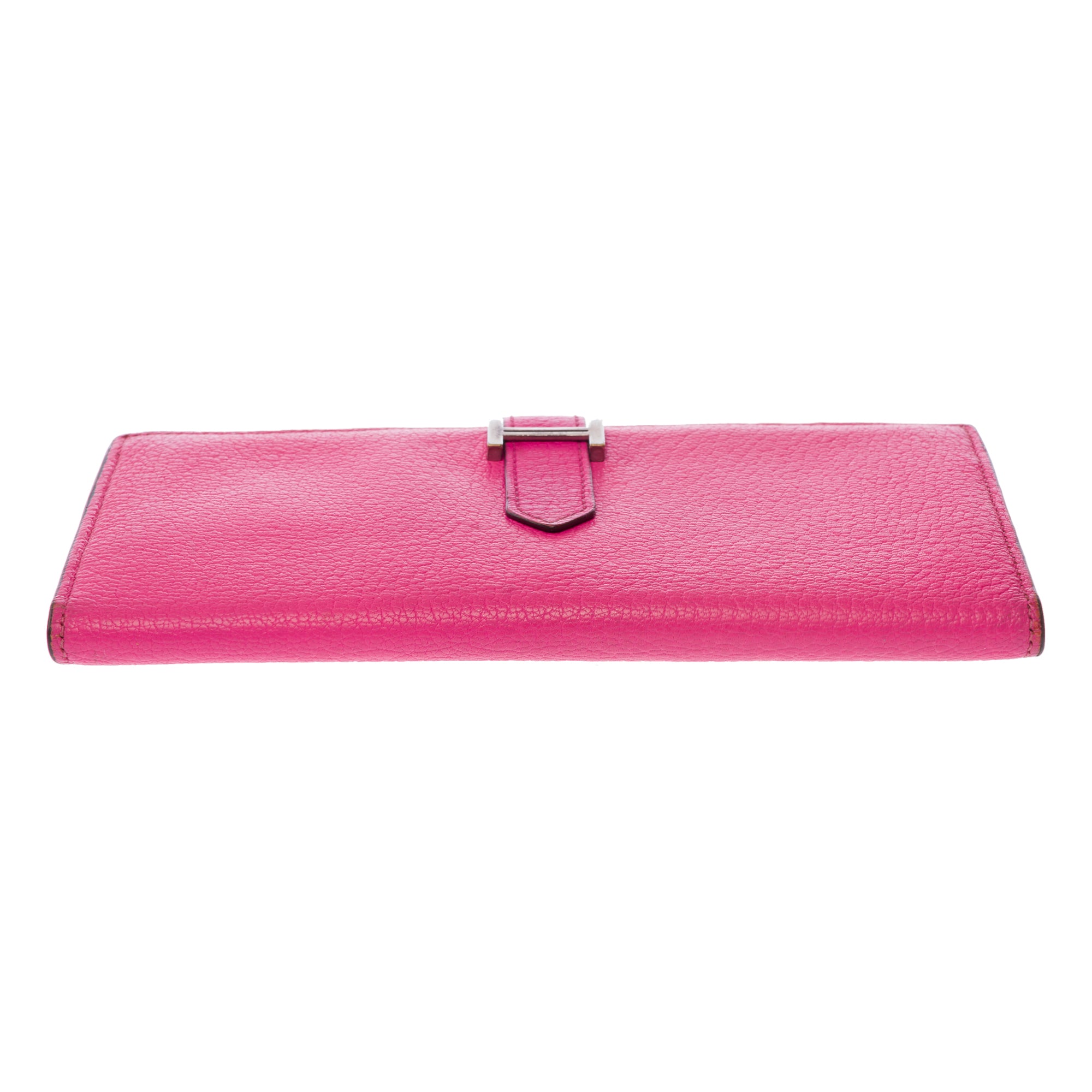 Accessoire HERMES Bearn en Cuir Rose - 103547