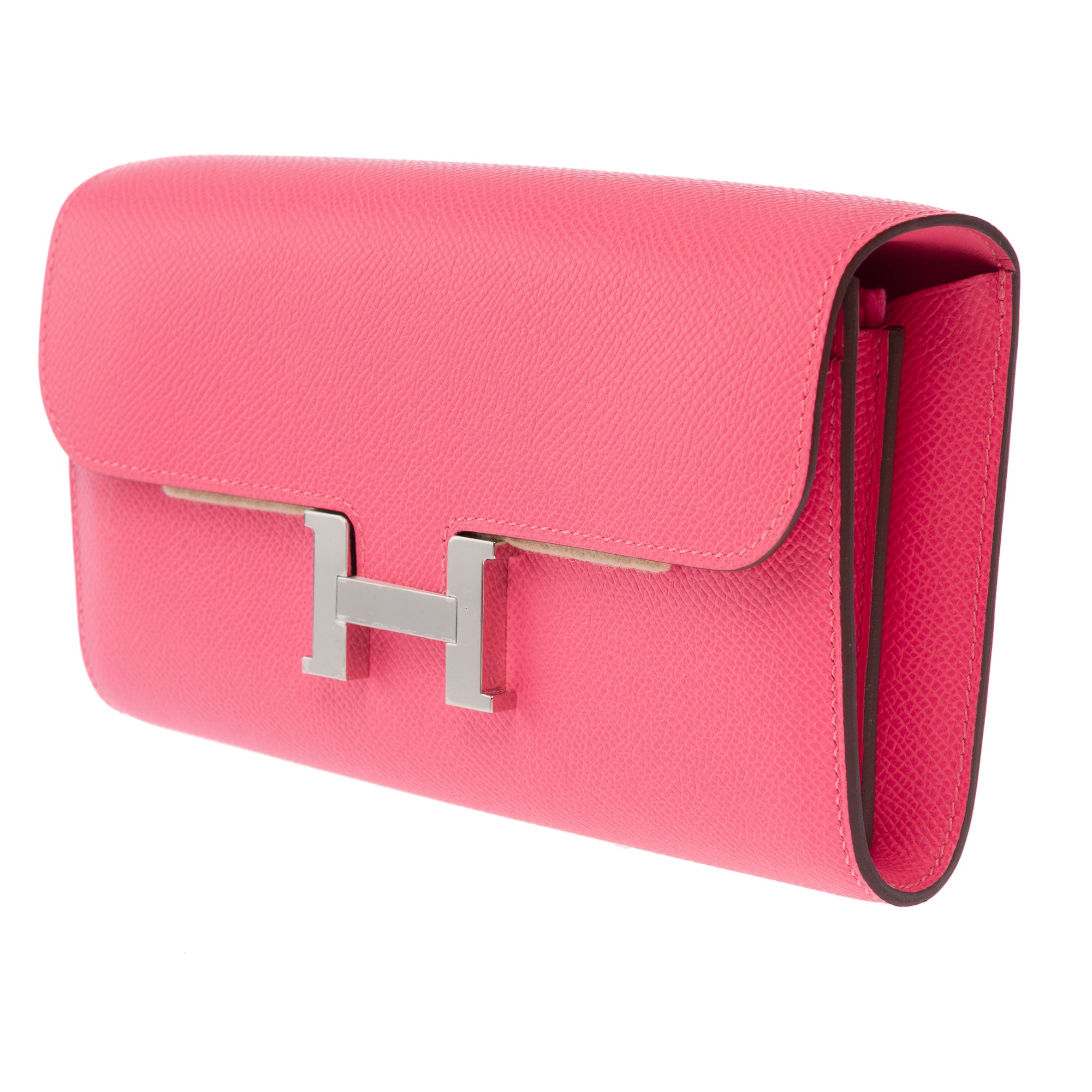 Sac HERMES Constance en Cuir Rose - 103527
