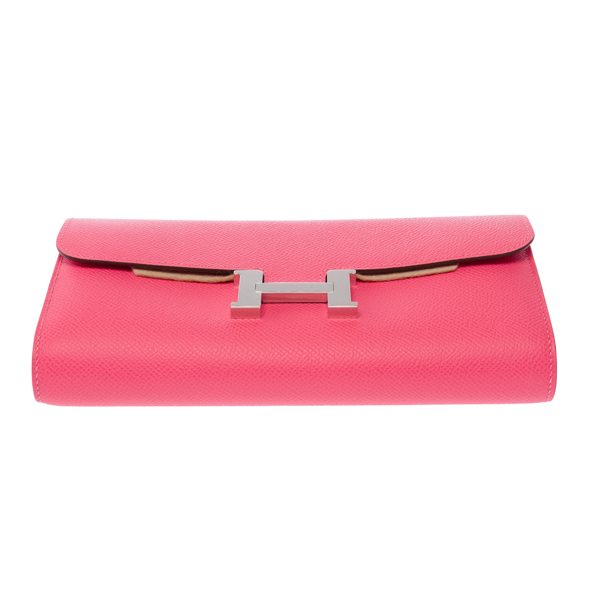 Sac HERMES Constance en Cuir Rose - 103527