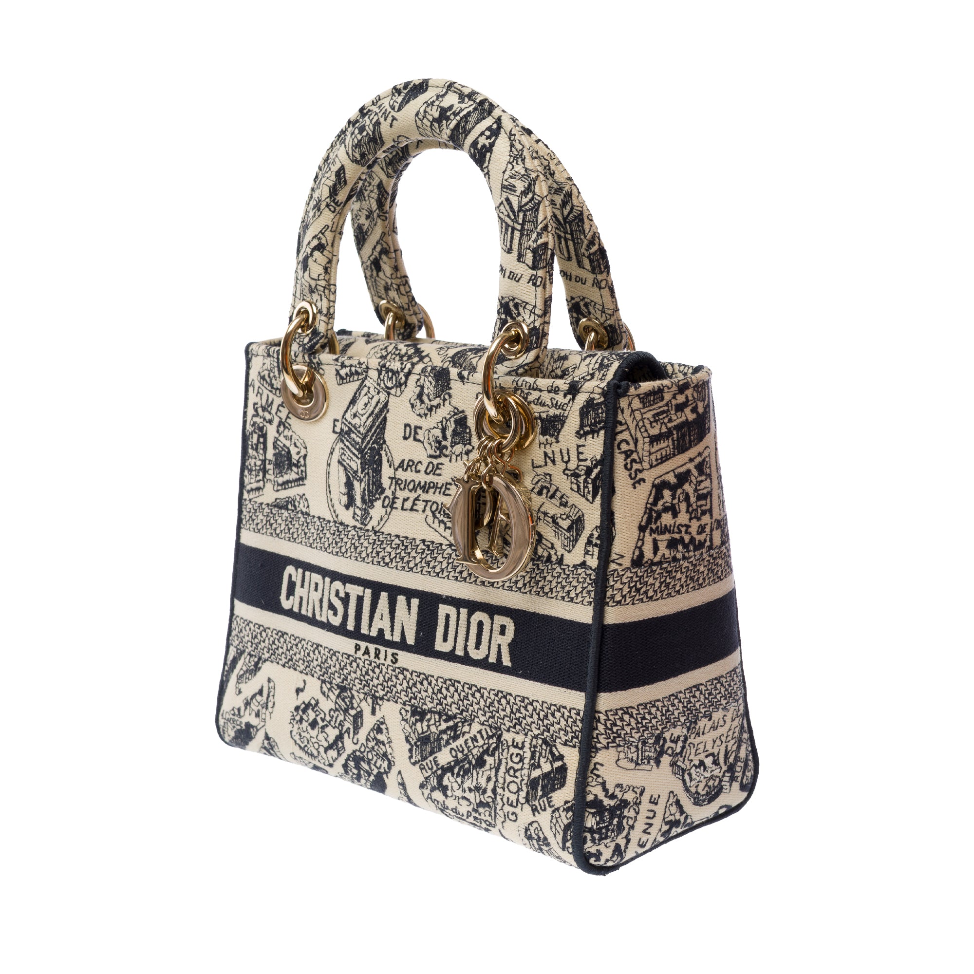 Sac DIOR Lady Dior en Toile Beige - 103542