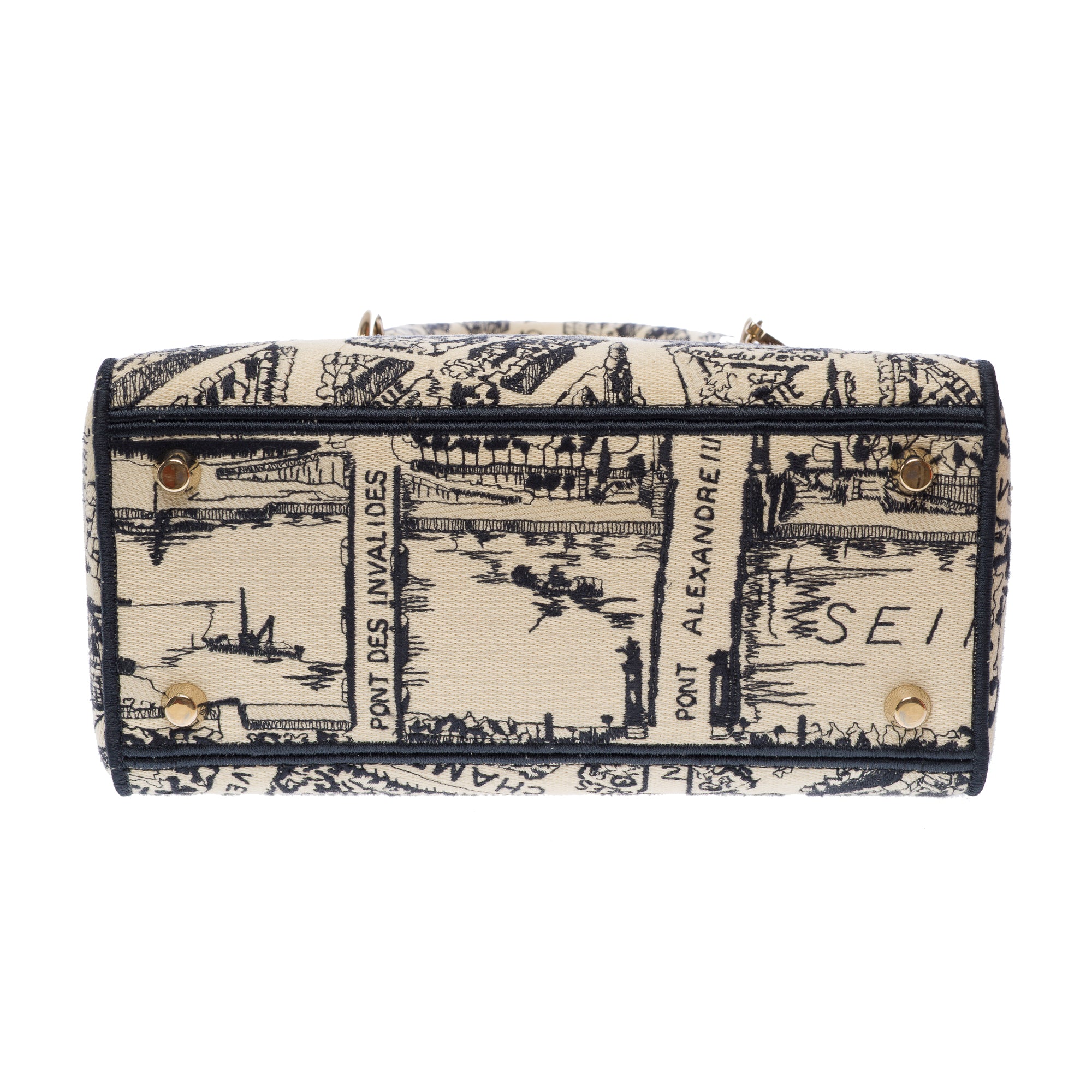 Sac DIOR Lady Dior en Toile Beige - 103542