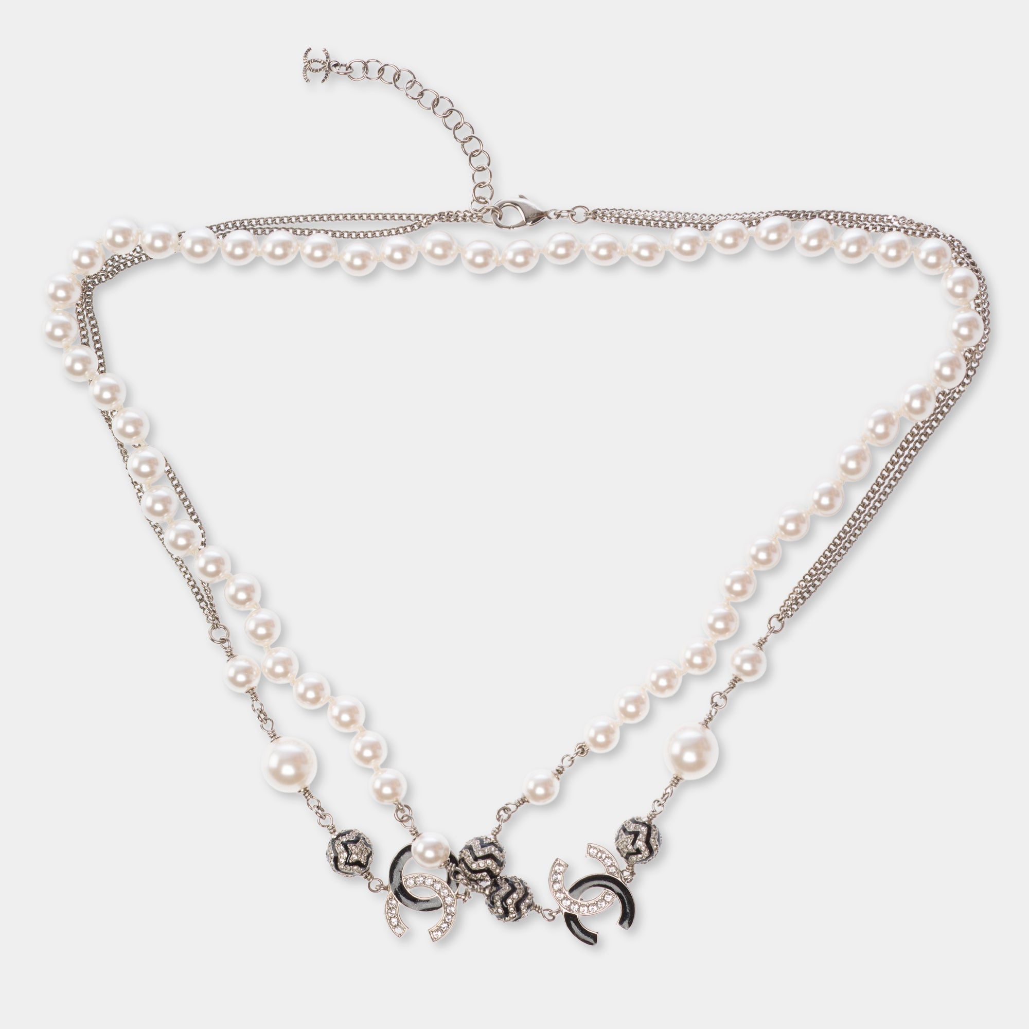 Bijoux CHANEL CC en Perle Blanc - 103521