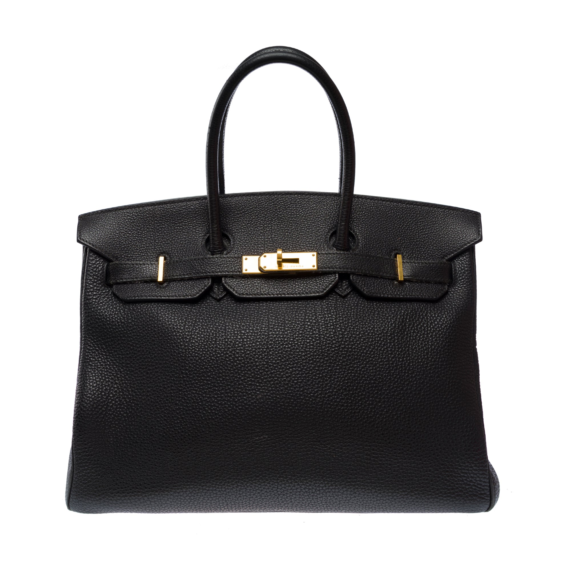 Sac HERMES Birkin 35 en Cuir Noir - 103558