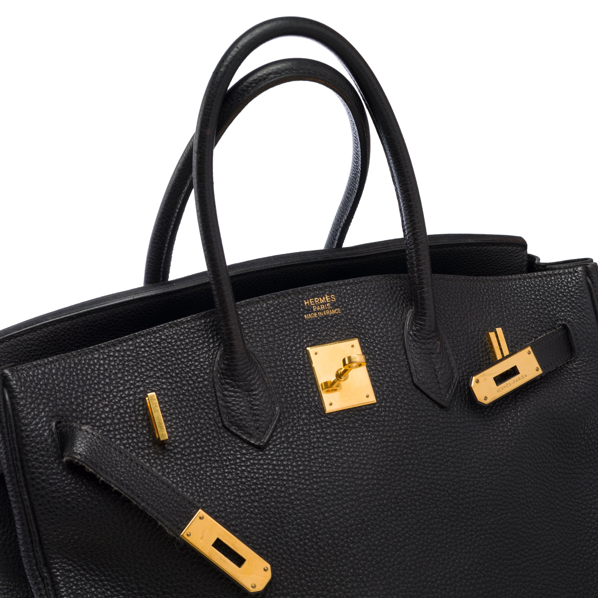 Sac HERMES Birkin 35 en Cuir Noir - 103558