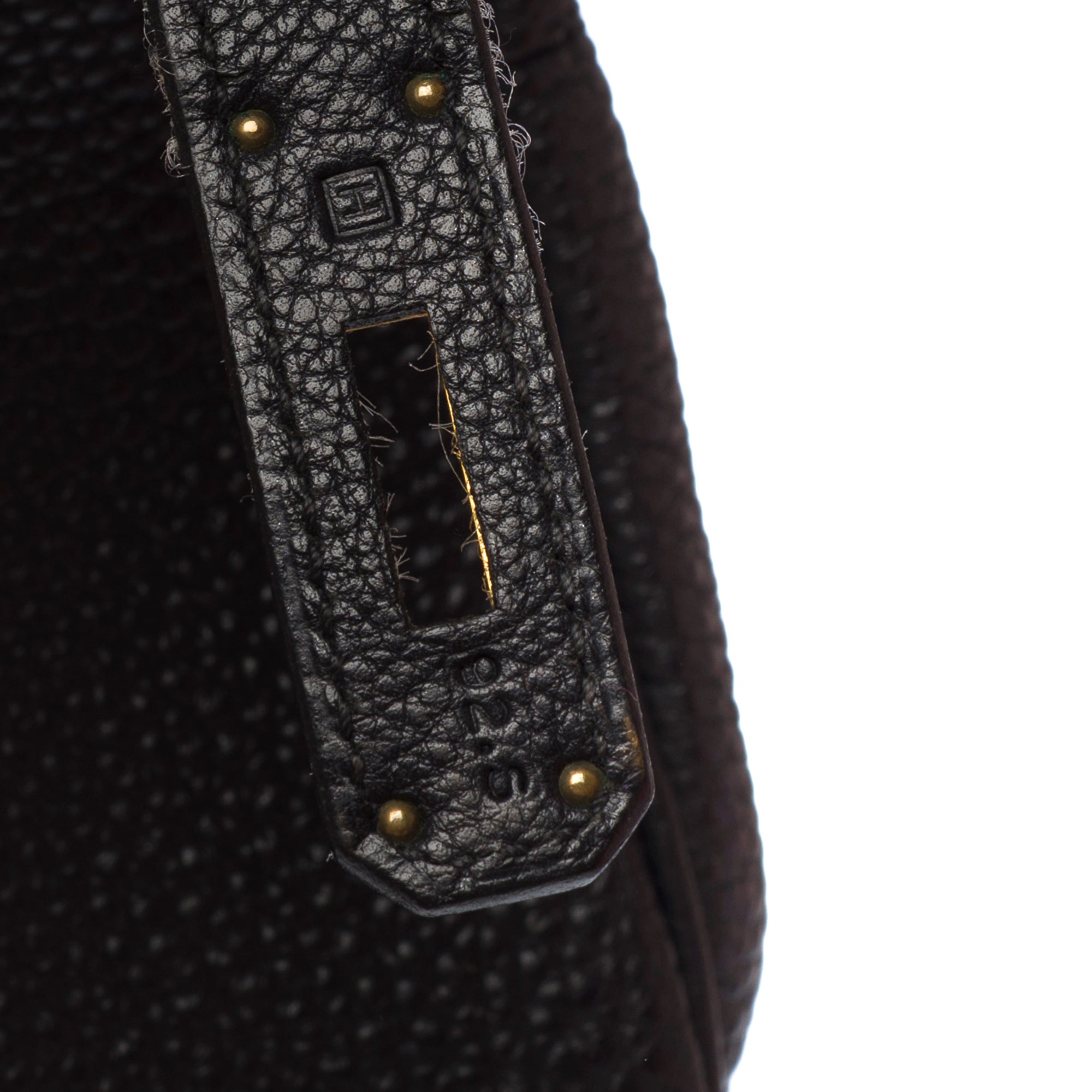 Sac HERMES Birkin 35 en Cuir Noir - 103558