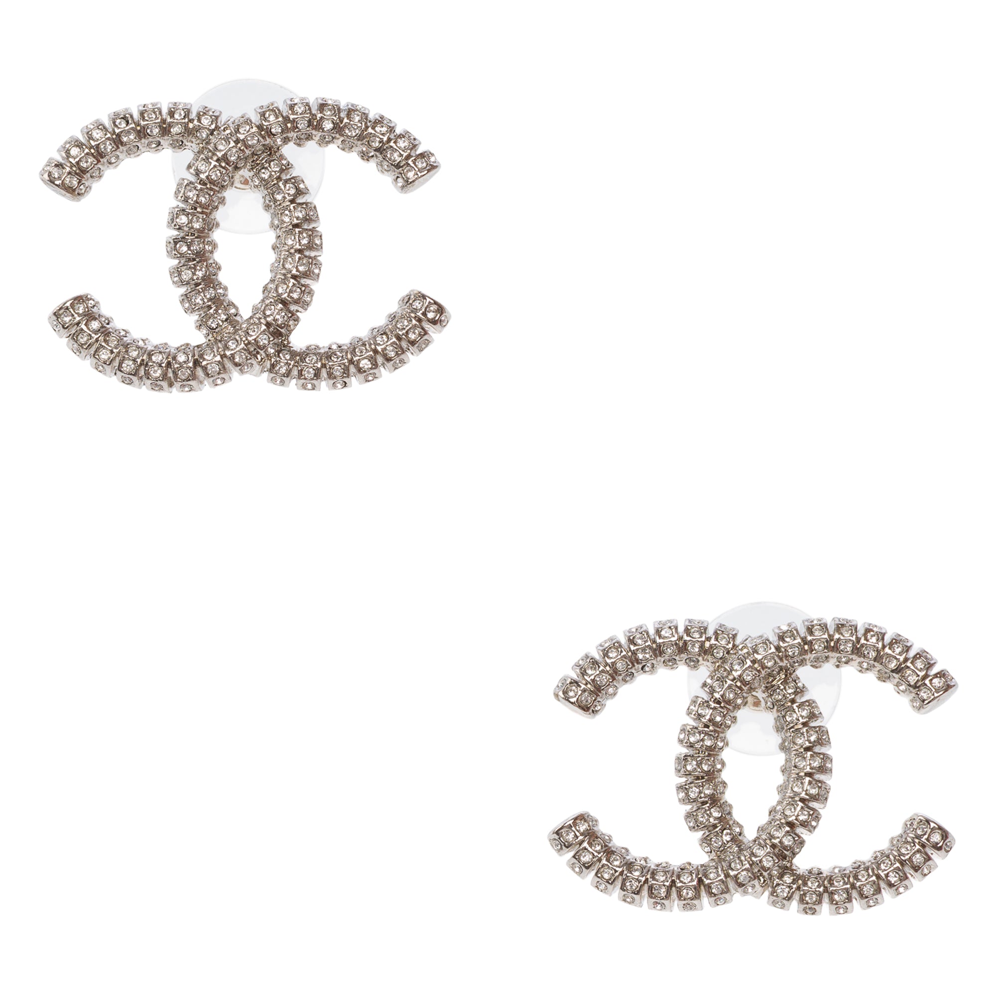 Bijoux CHANEL CC en Cristal Argent - 103525