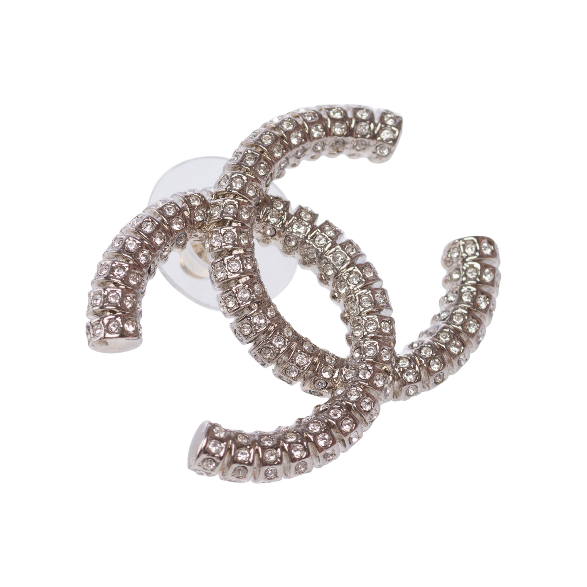 Bijoux CHANEL CC en Cristal Argent - 103525