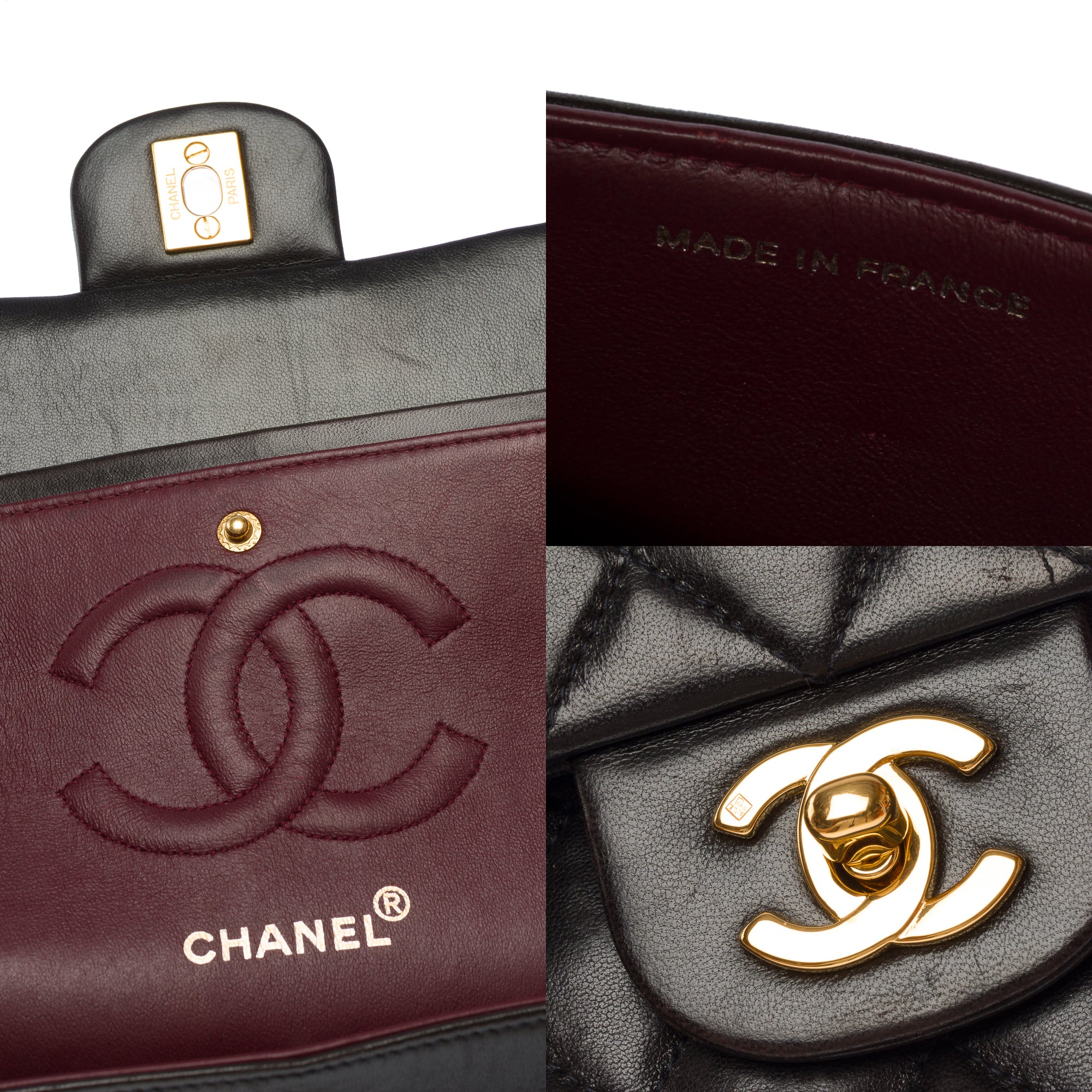 Sac CHANEL Timeless/Classique en Cuir Noir - 103573
