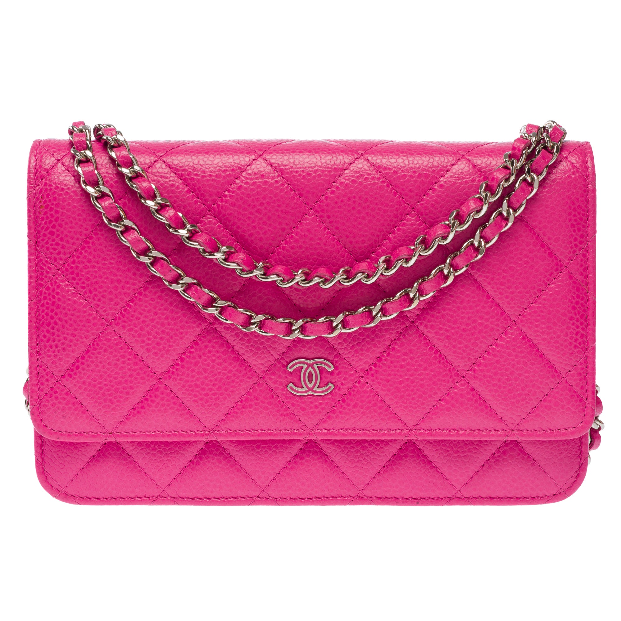 Sac CHANEL Wallet on Chain en Cuir Rose - 103562