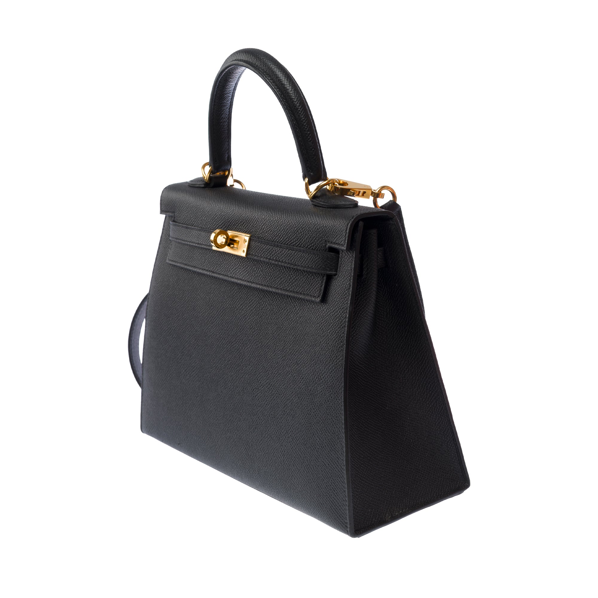 Sac HERMES Kelly 25 en Cuir Noir - 103580