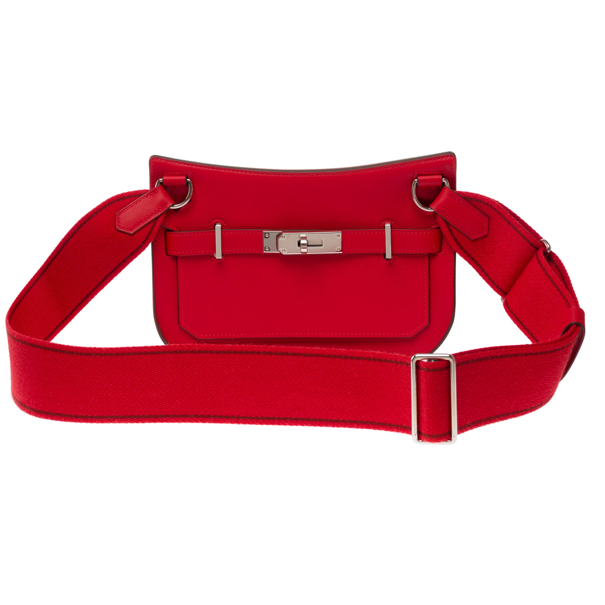 Sac HERMES Jypsiere en Cuir Rouge - 103552