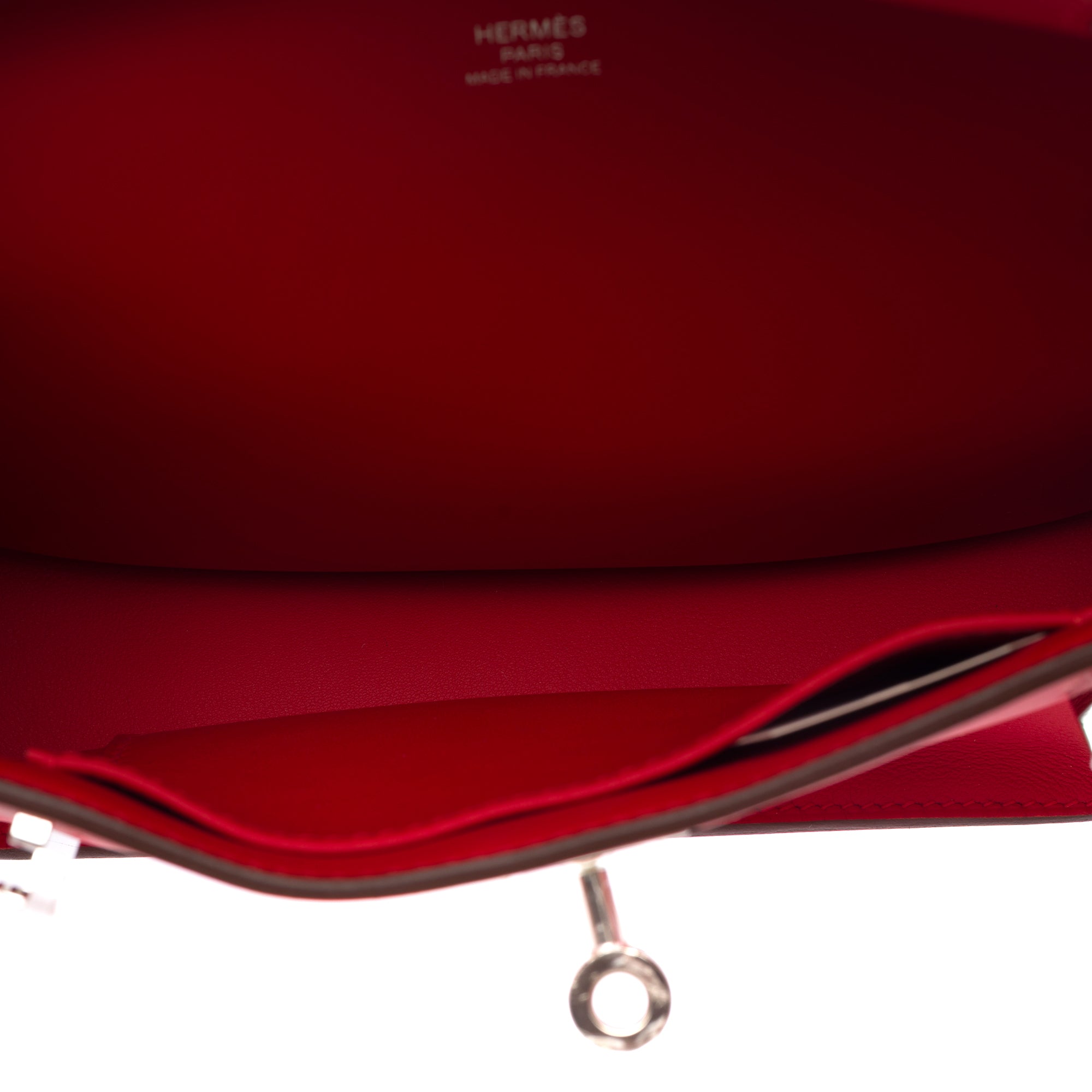 Sac HERMES Jypsiere en Cuir Rouge - 103552