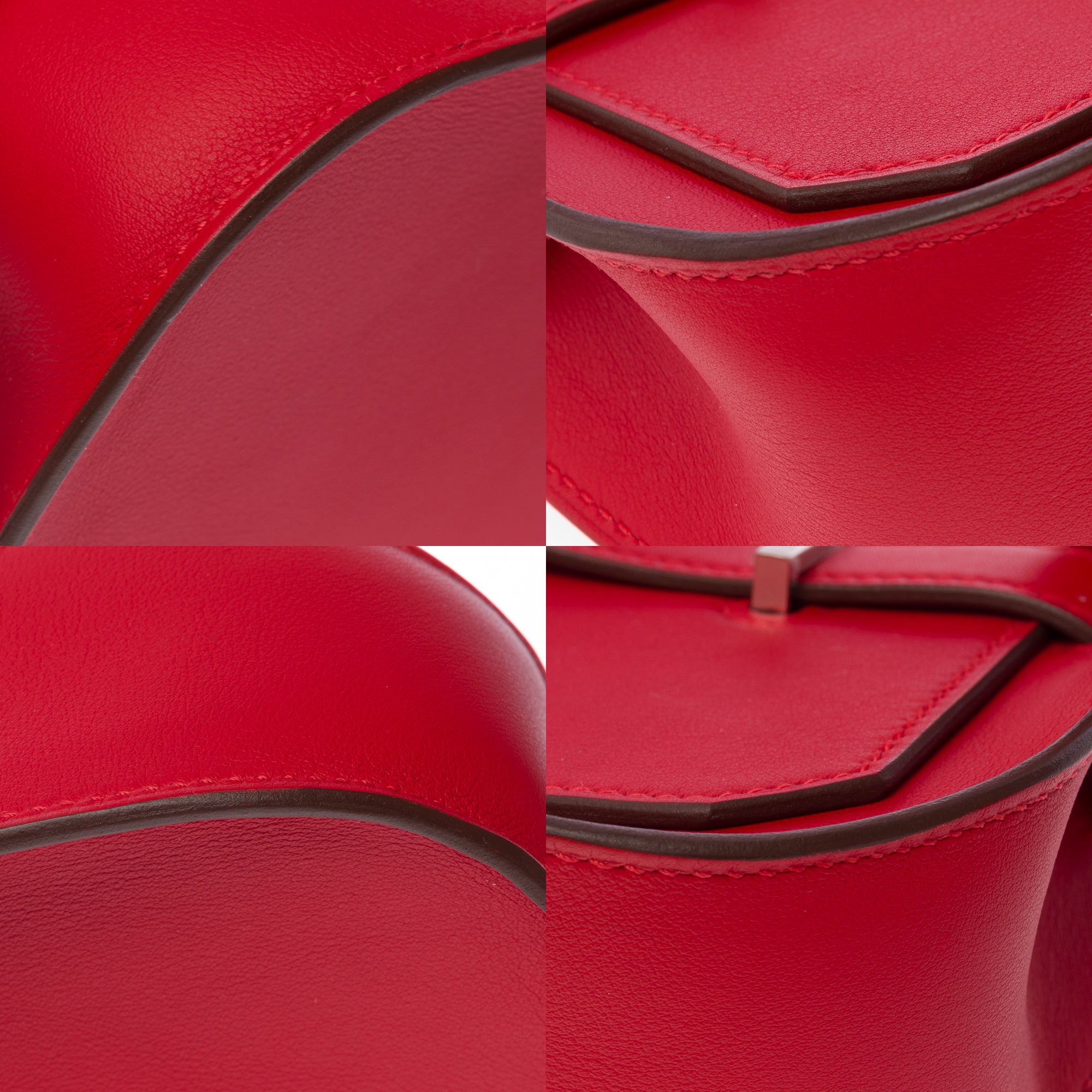 Sac HERMES Jypsiere en Cuir Rouge - 103552