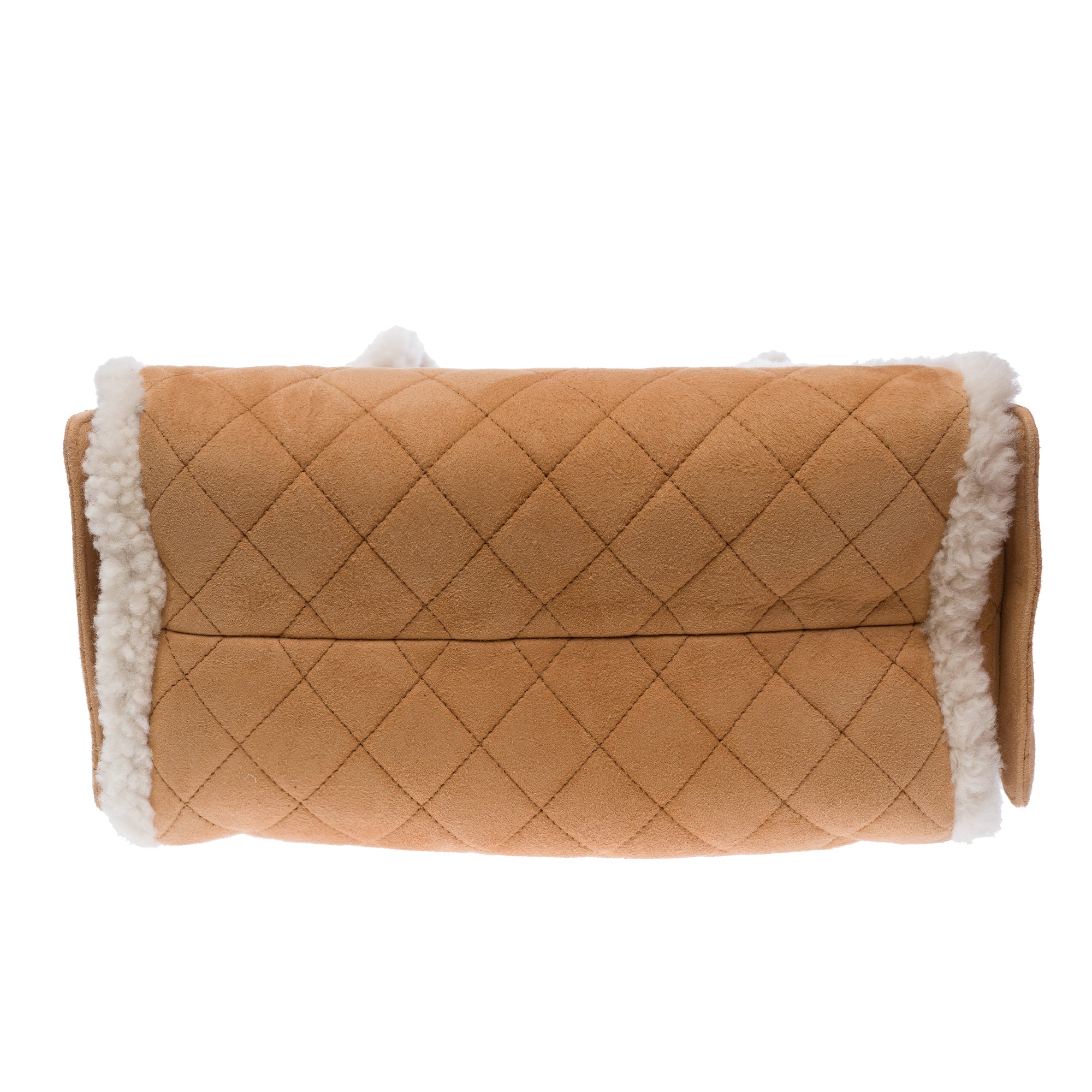 Sac CHANEL en Suède Beige - 103532