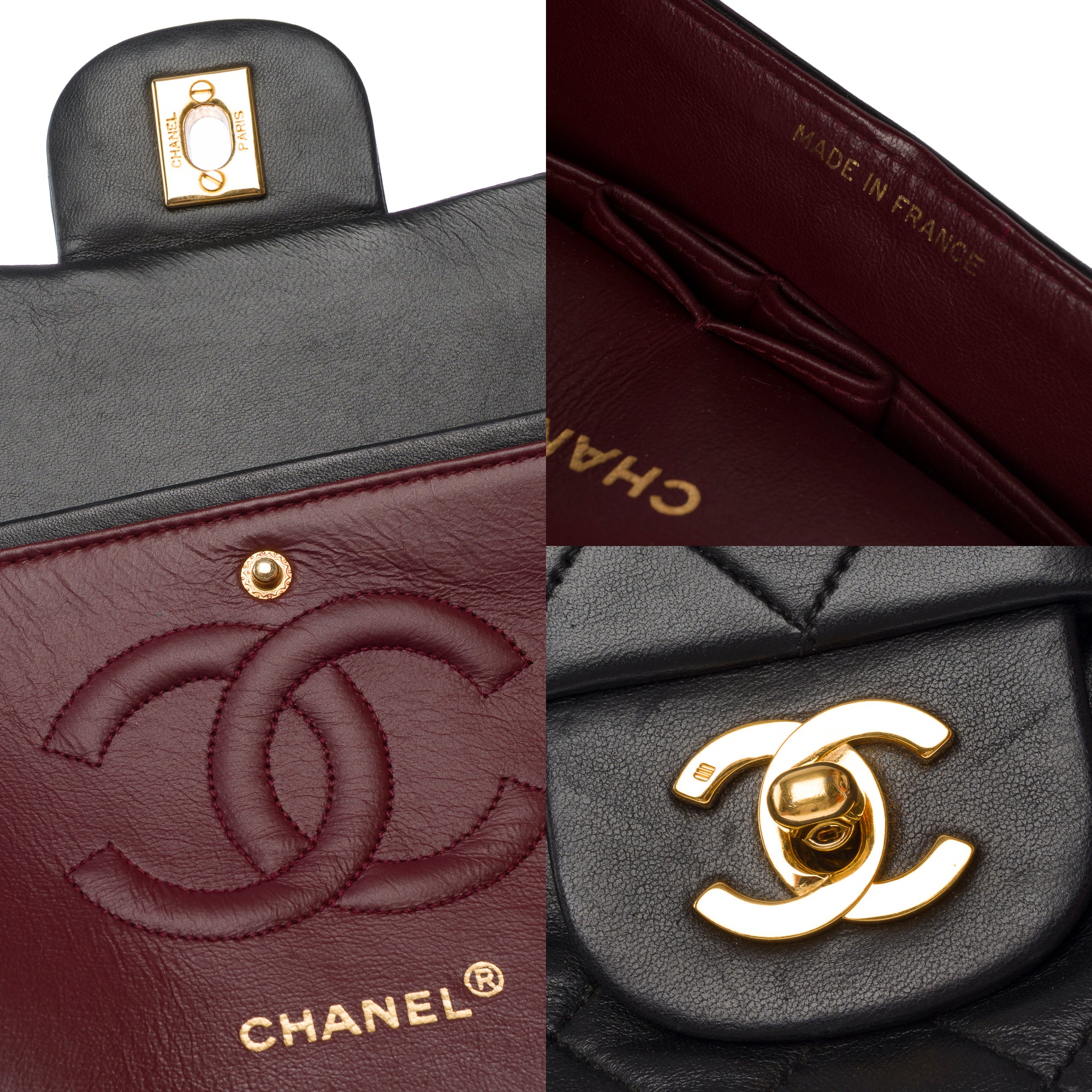 Sac CHANEL Timeless/Classique en Cuir Noir - 103571