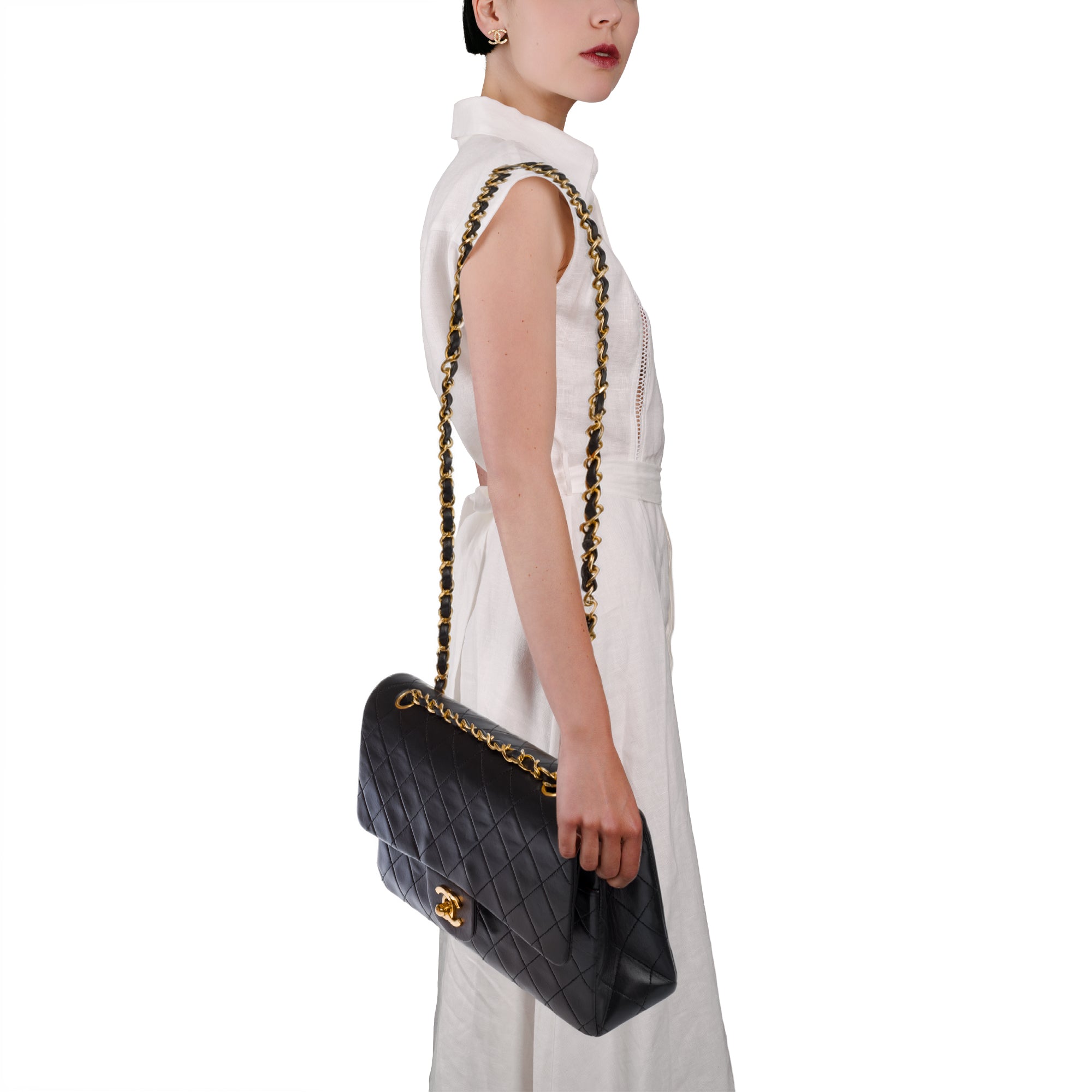 Sac CHANEL Timeless/Classique en Cuir Noir - 103571
