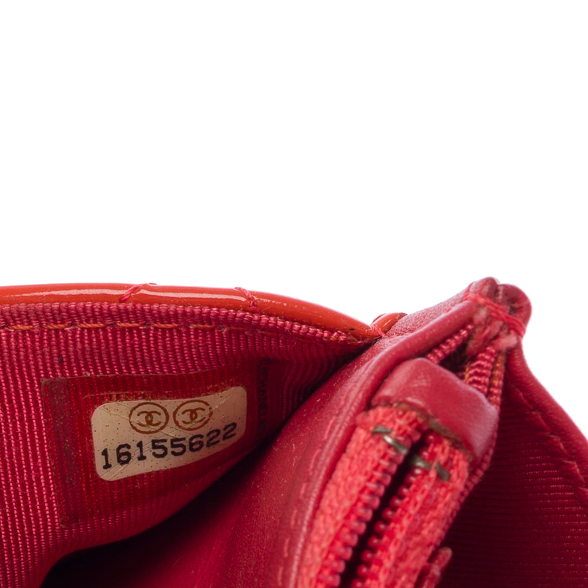 Sac CHANEL Wallet on Chain en Cuir Orange - 103541