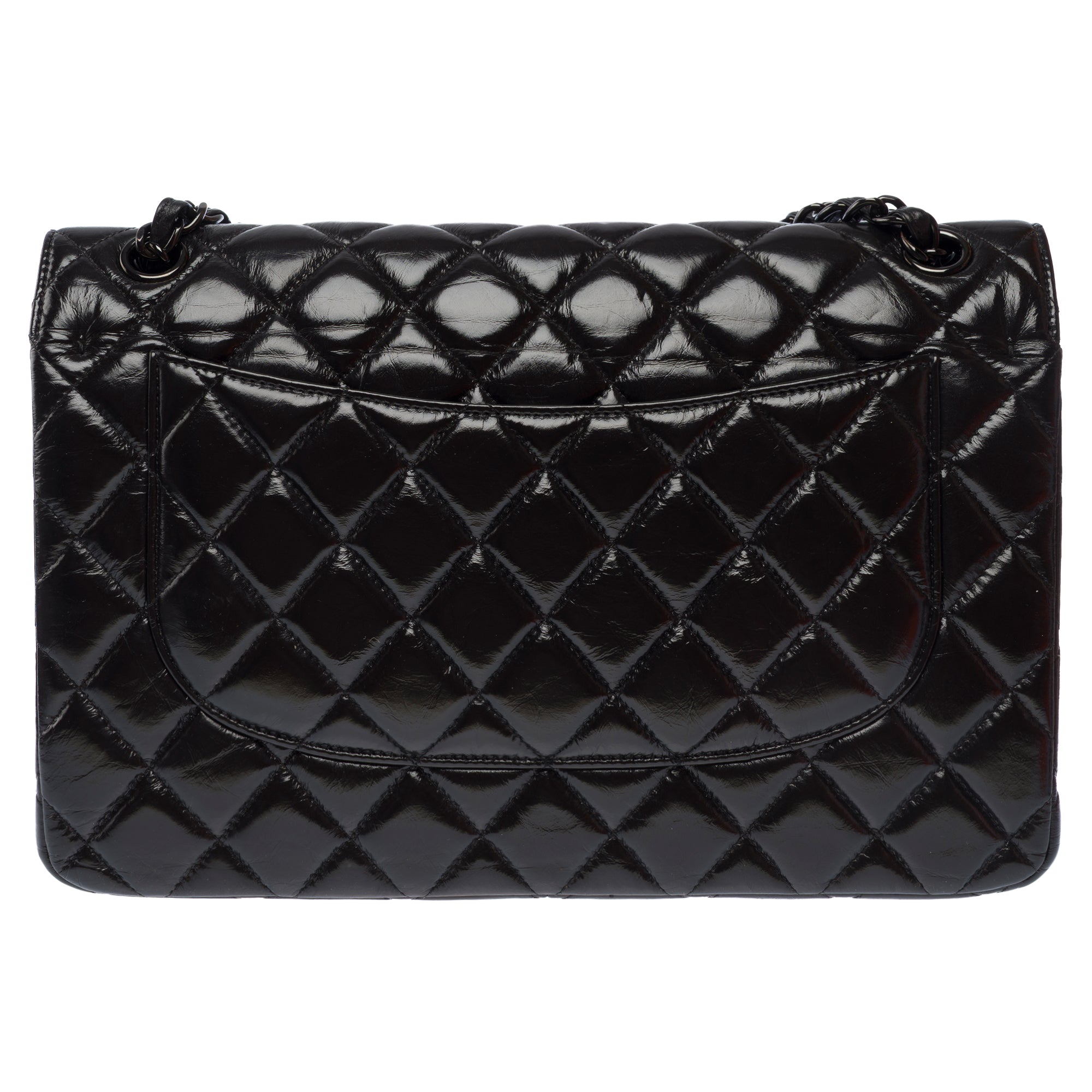 Sac CHANEL Timeless/Classique en Cuir Noir - 103536