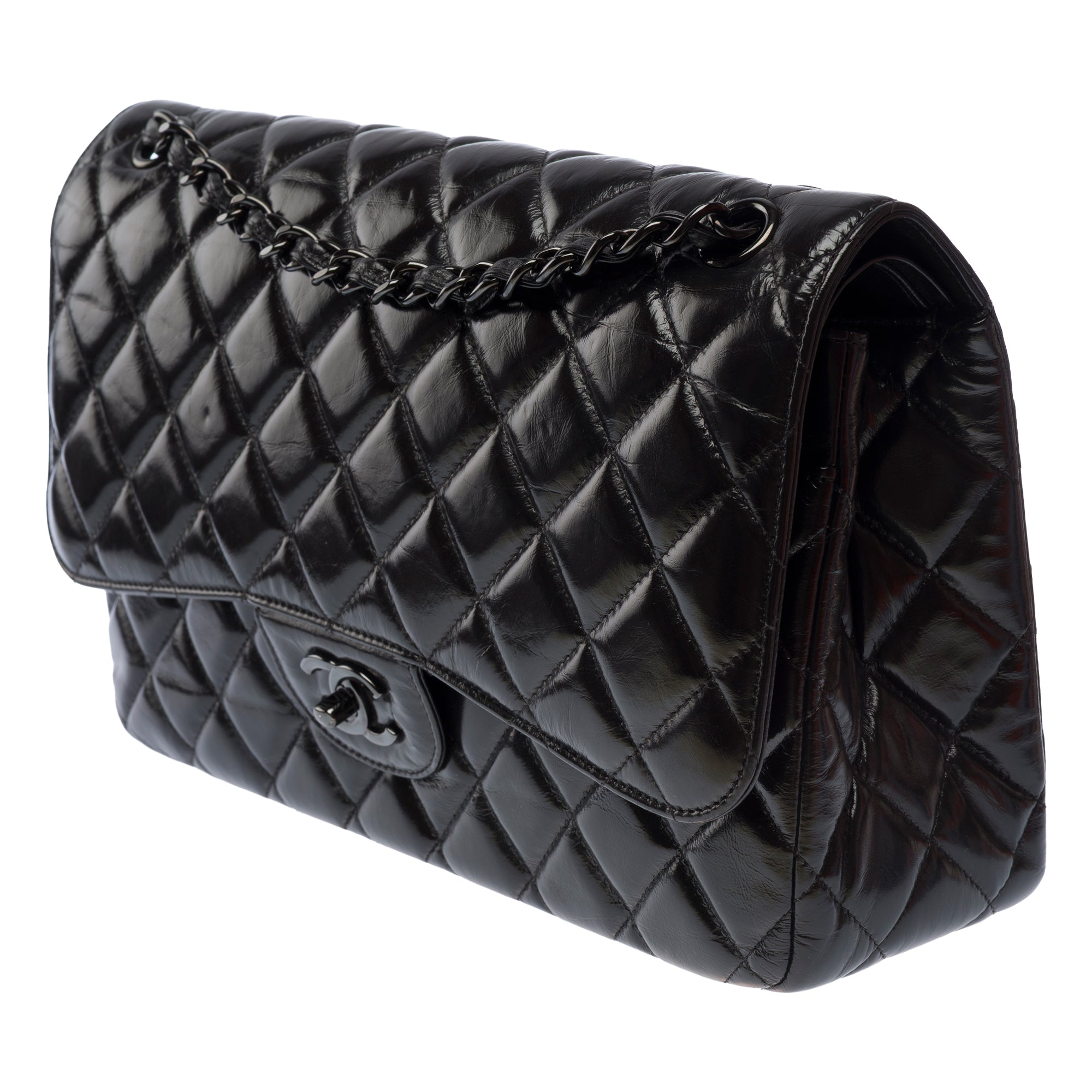 Sac CHANEL Timeless/Classique en Cuir Noir - 103536