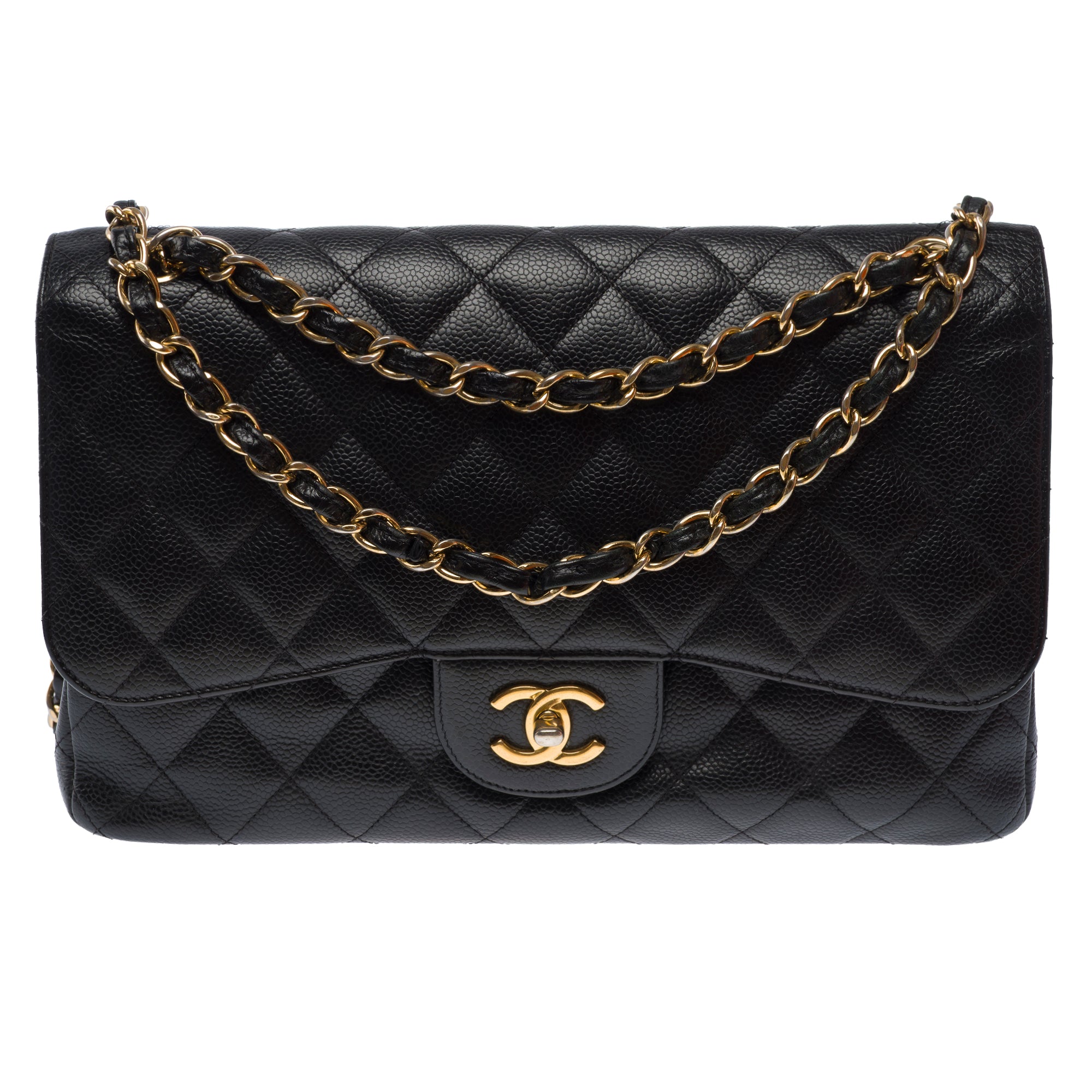 Sac CHANEL Timeless/Classique en Cuir Noir - 103543