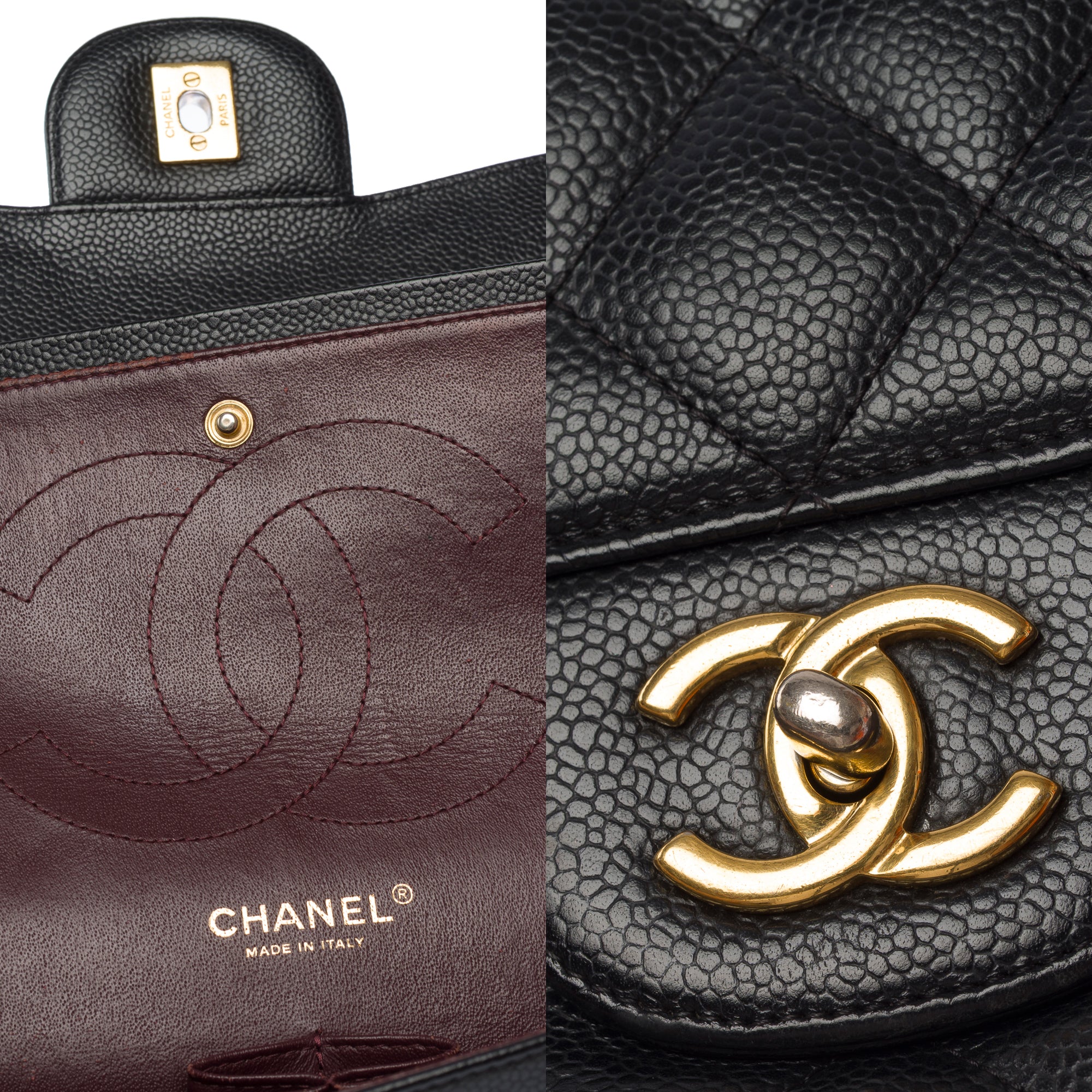 Sac CHANEL Timeless/Classique en Cuir Noir - 103543