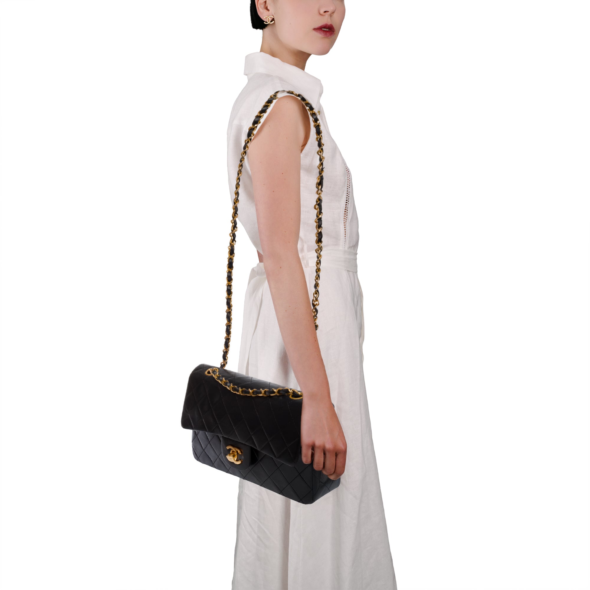 Sac CHANEL Timeless/Classique en Cuir Noir - 103569