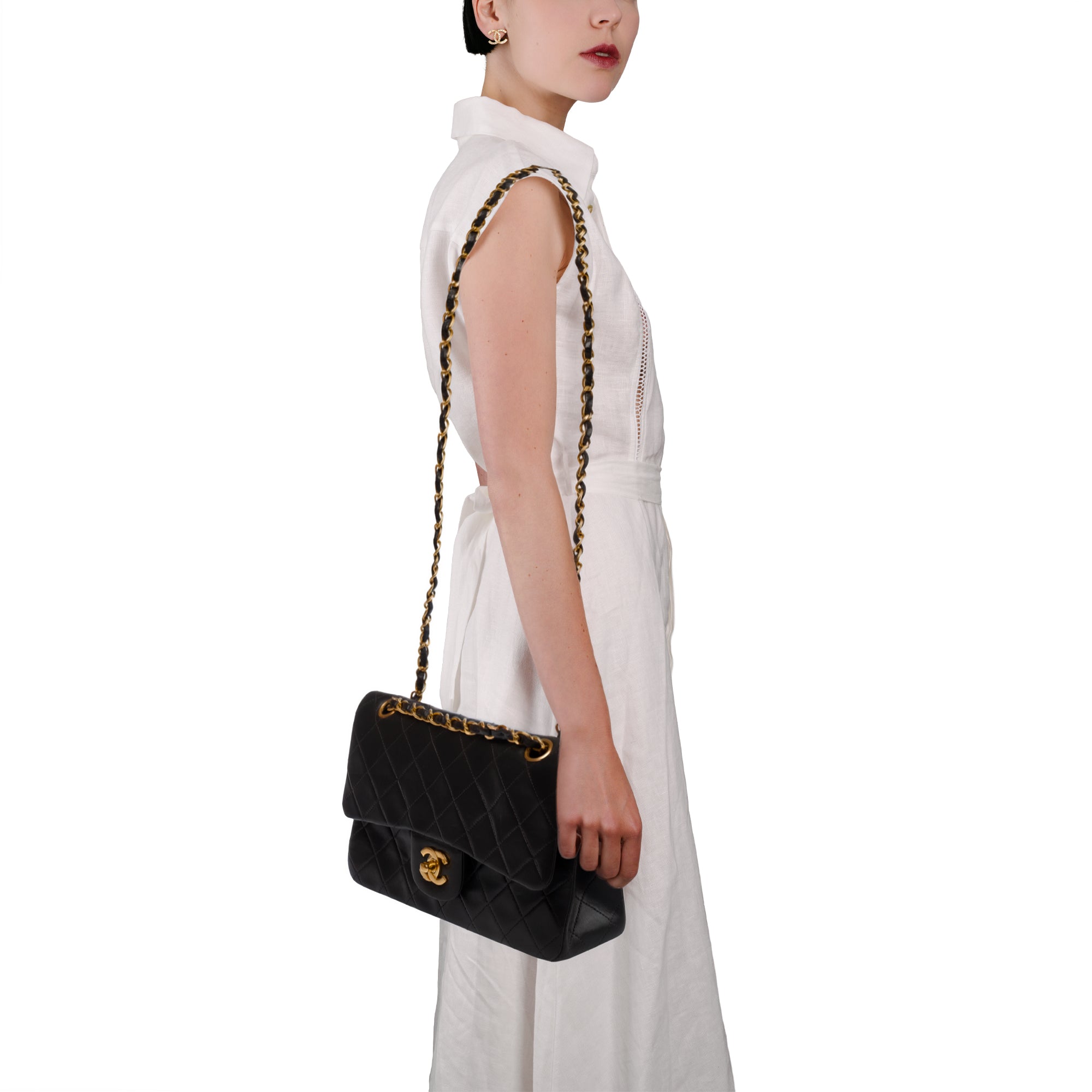 Sac CHANEL Timeless/Classique en Cuir Noir - 103567