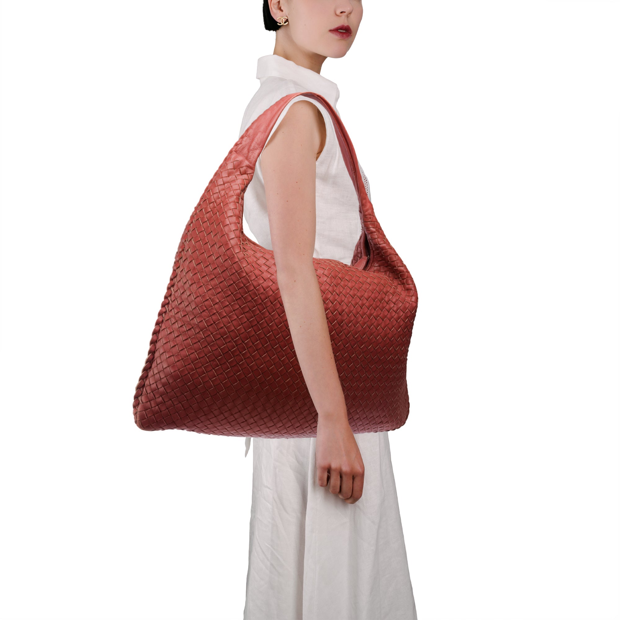Sac BOTTEGA VENETA Campana en Cuir Rose - 103627