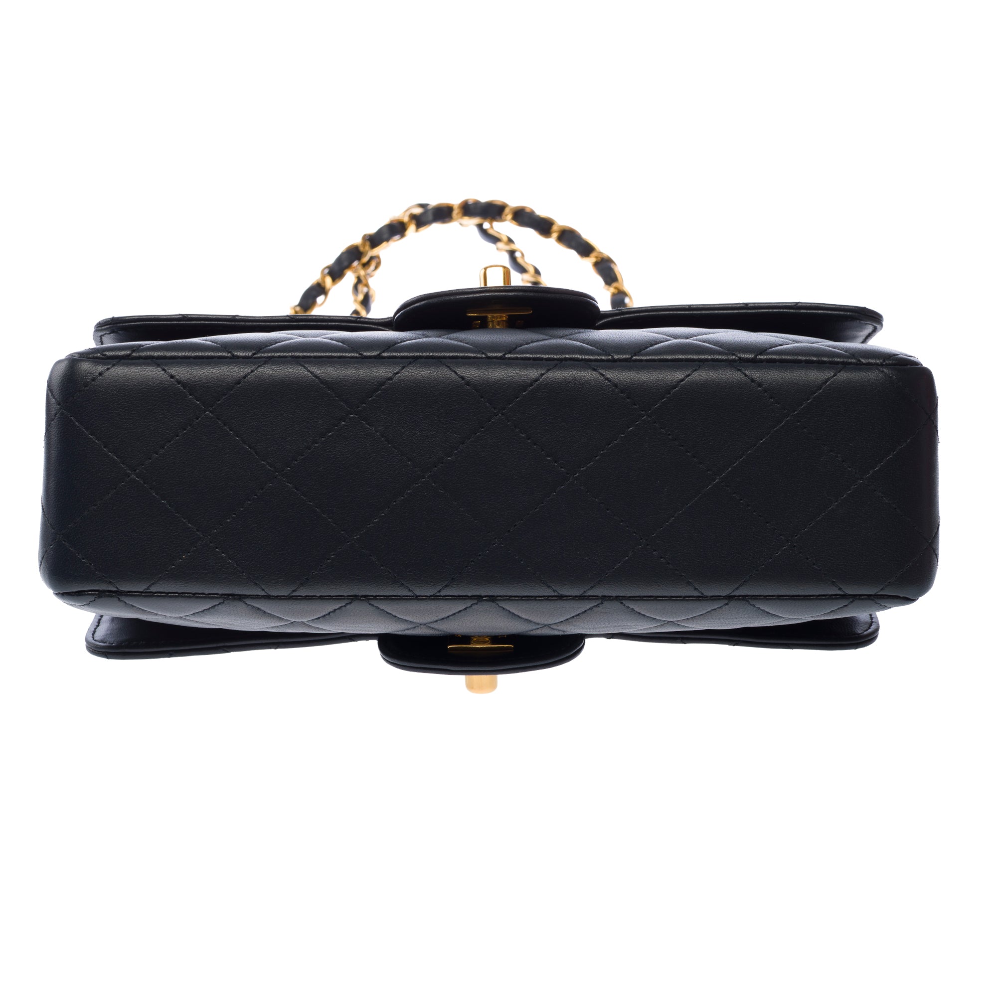 Sac CHANEL Timeless/Classique en Cuir Bleu Marine - 103529