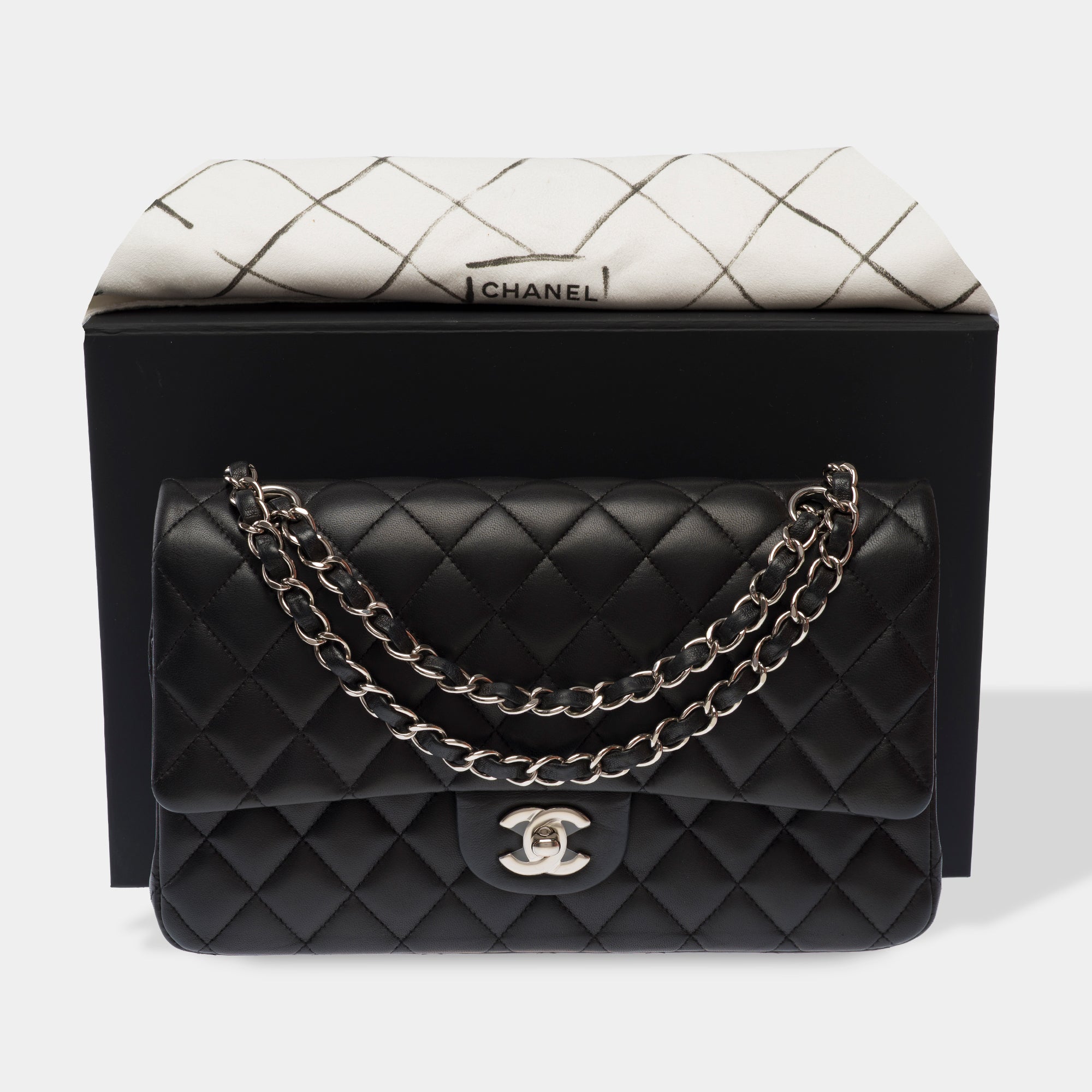 Sac CHANEL Timeless/Classique en Cuir Noir - 103586