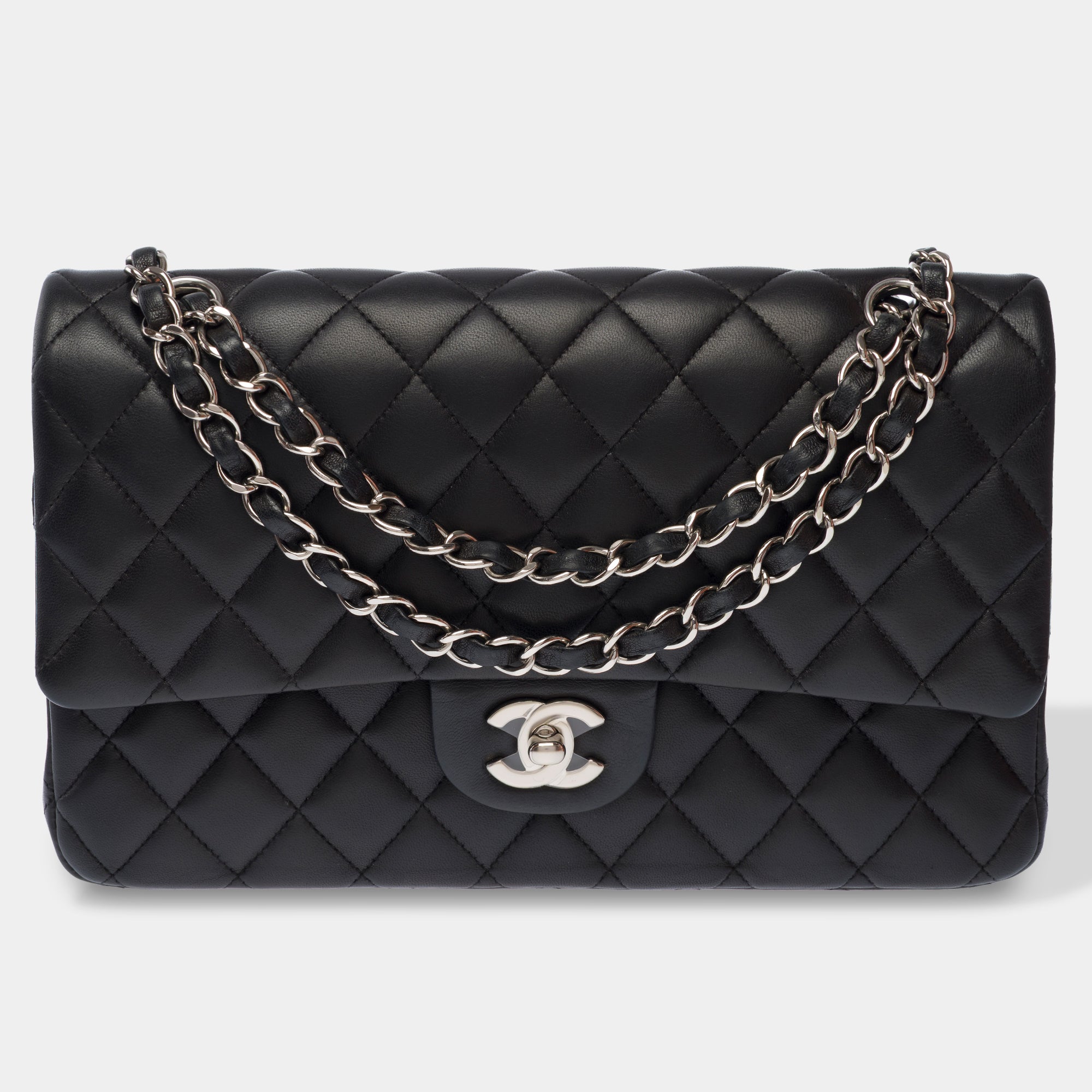 Sac CHANEL Timeless/Classique en Cuir Noir - 103586